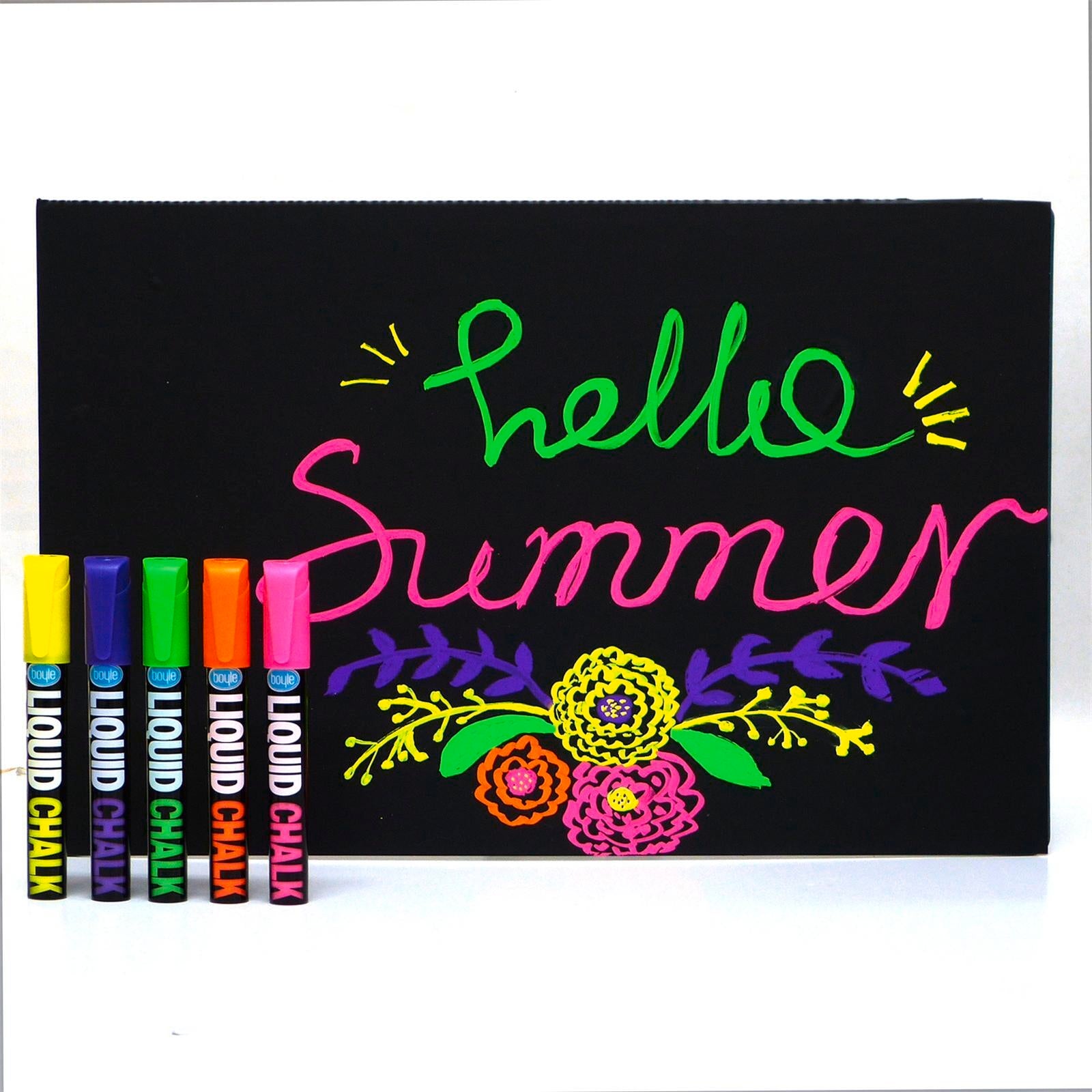 Boyle Liquid Chalk Markers - 5 Piece