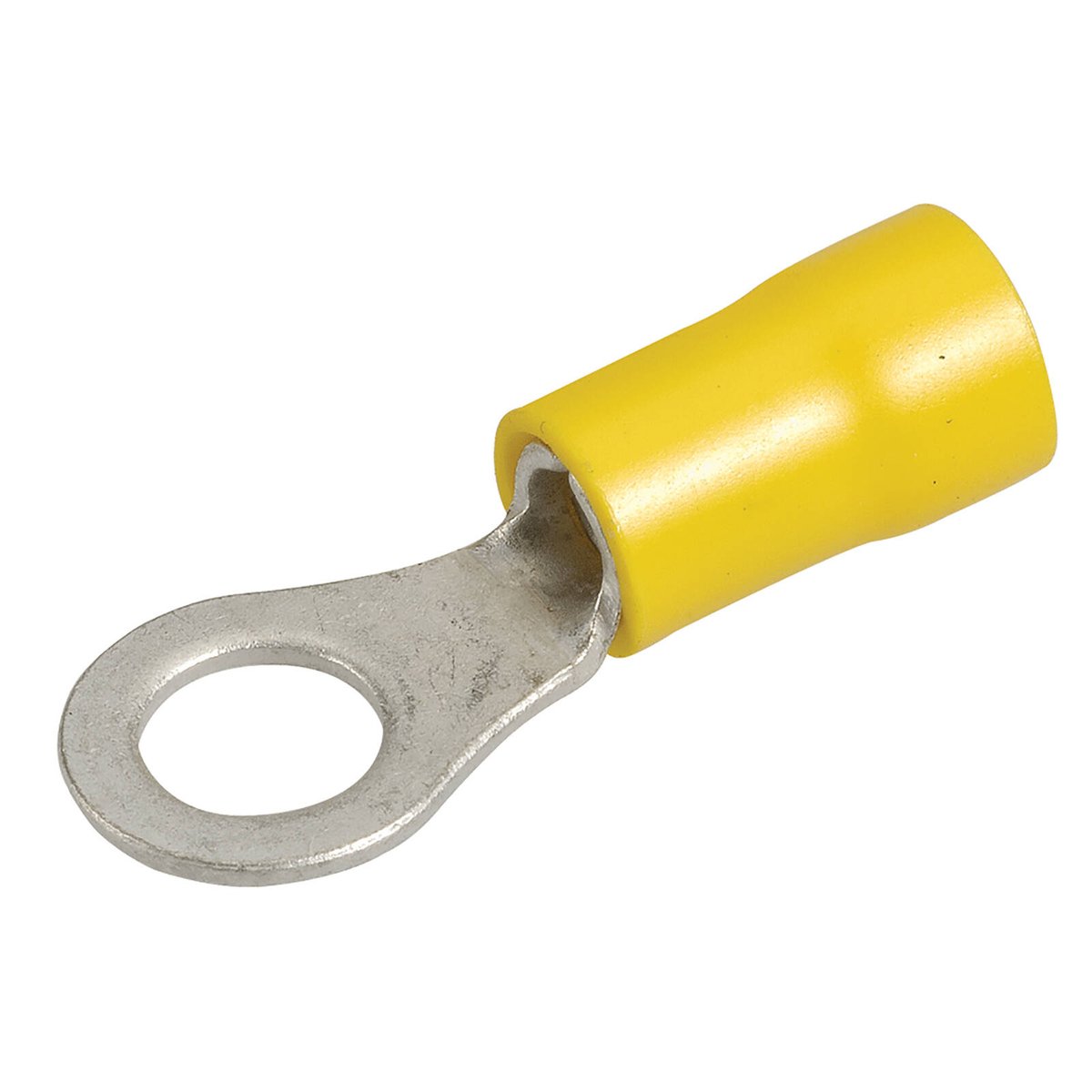 Narva Yellow Flared Vinyl Insulated Ring Terminal 5-6mm / 6.3mm (1/4") - 20 Pack