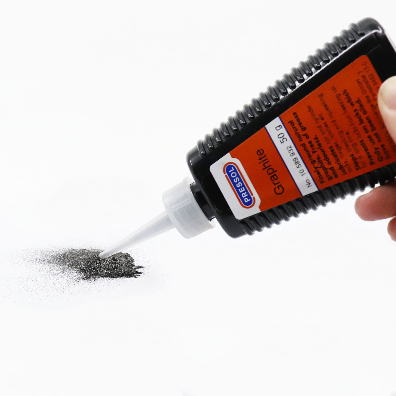 Pressol 50g Graphite Powder, Carbon Dry Lubricant for Locks, Hinges and Zips