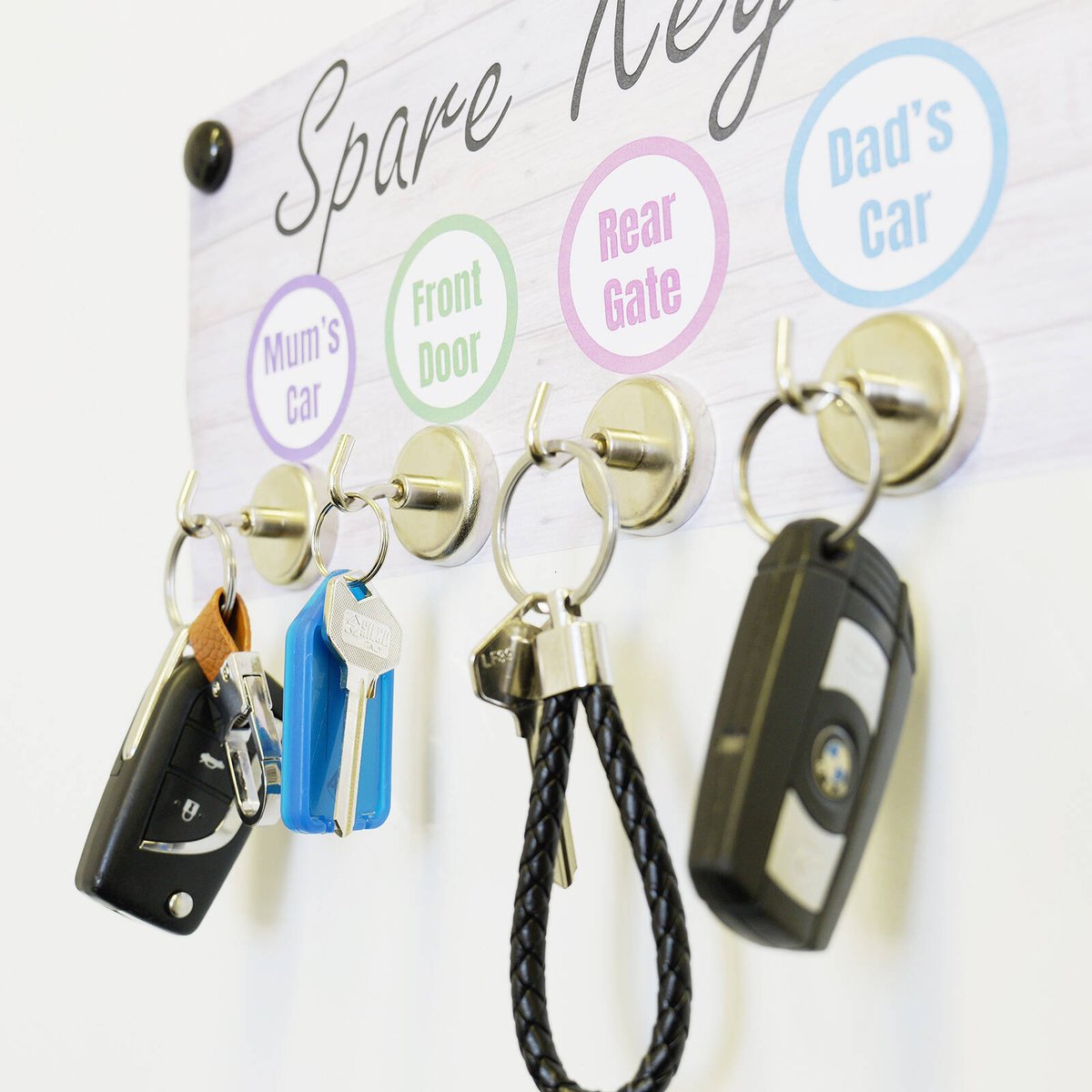 Everhang Silver Magnetic Hook 4 Pack - 35mm - Versatile Hanging Solution - SuperSaverAU - view 4