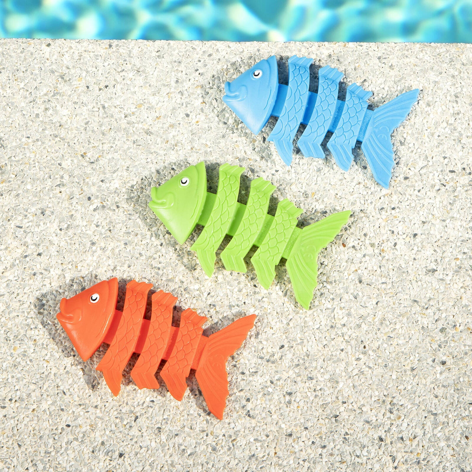 Bestway Squiggle Wiggle Fish Dive Toys - 3 Pack