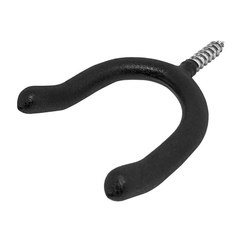 Pinnacle 80 x 140mm Black PVC Coated Steel Self Tapping U Hook