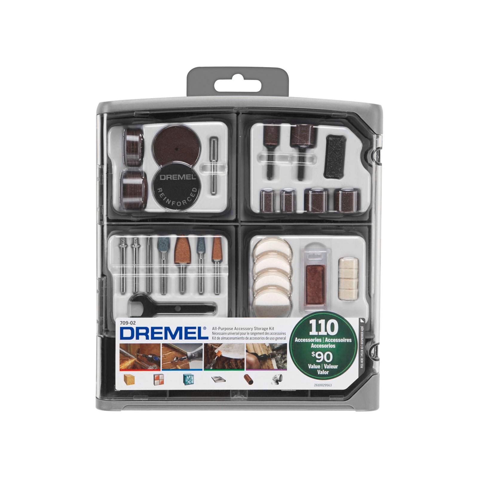 Dremel 110 Piece Multipurpose Mega Accessory Kit with Storage Case