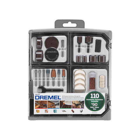 Dremel 110 Piece Multipurpose Mega Accessory Kit with Storage Case