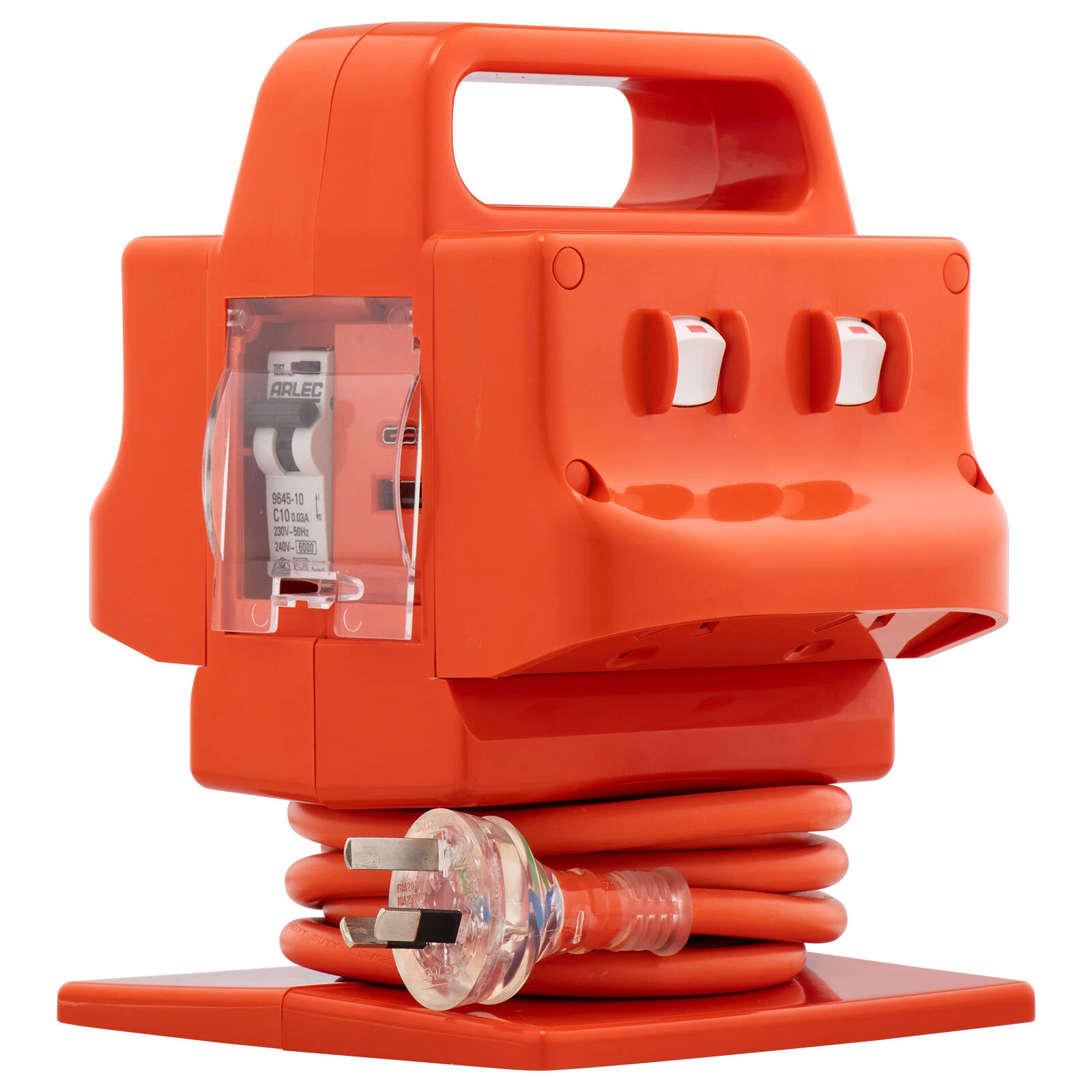 Arlec 10A 4 Outlet Heavy Duty Power Block with PD20W USB-C and RCD PB960UPD