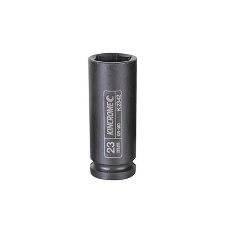 Kincrome 23mm 1/2" Drive Chrome Molybdenum Deep Impact Socket Black
