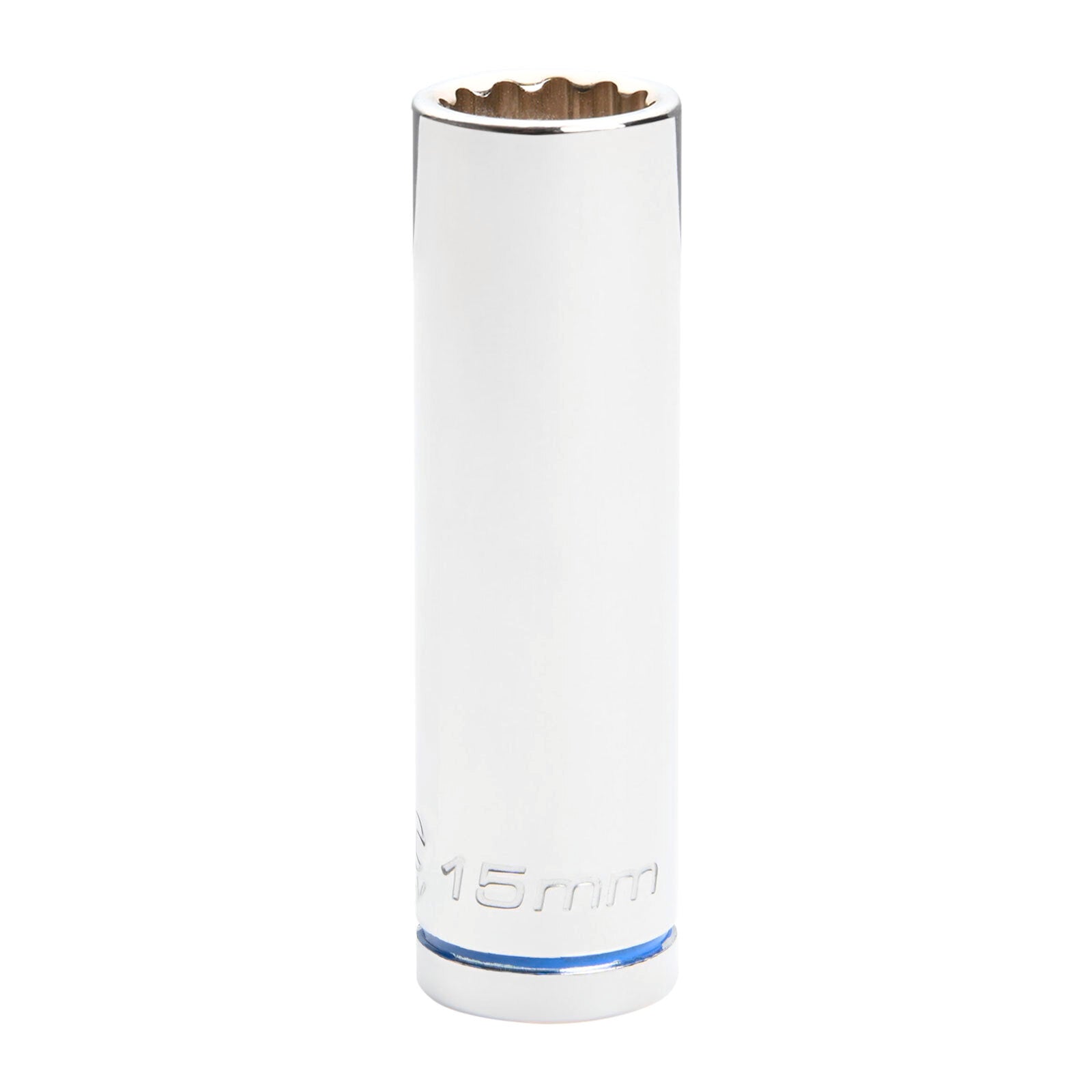 Kincrome 15mm 1/2" Drive Deep Socket, Chrome Vanadium Steel, 12 Point, Rust Resistant