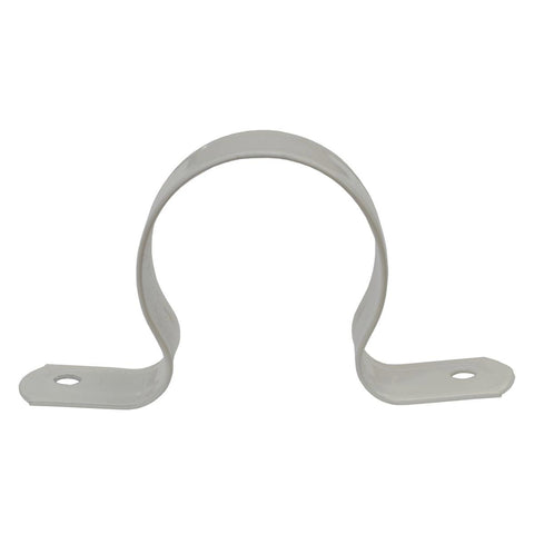 Kinetic 40mm DWV Pipe Saddle Clips - Iron - White - Secure Plumbing Pipes - SuperSaverAU - view 1