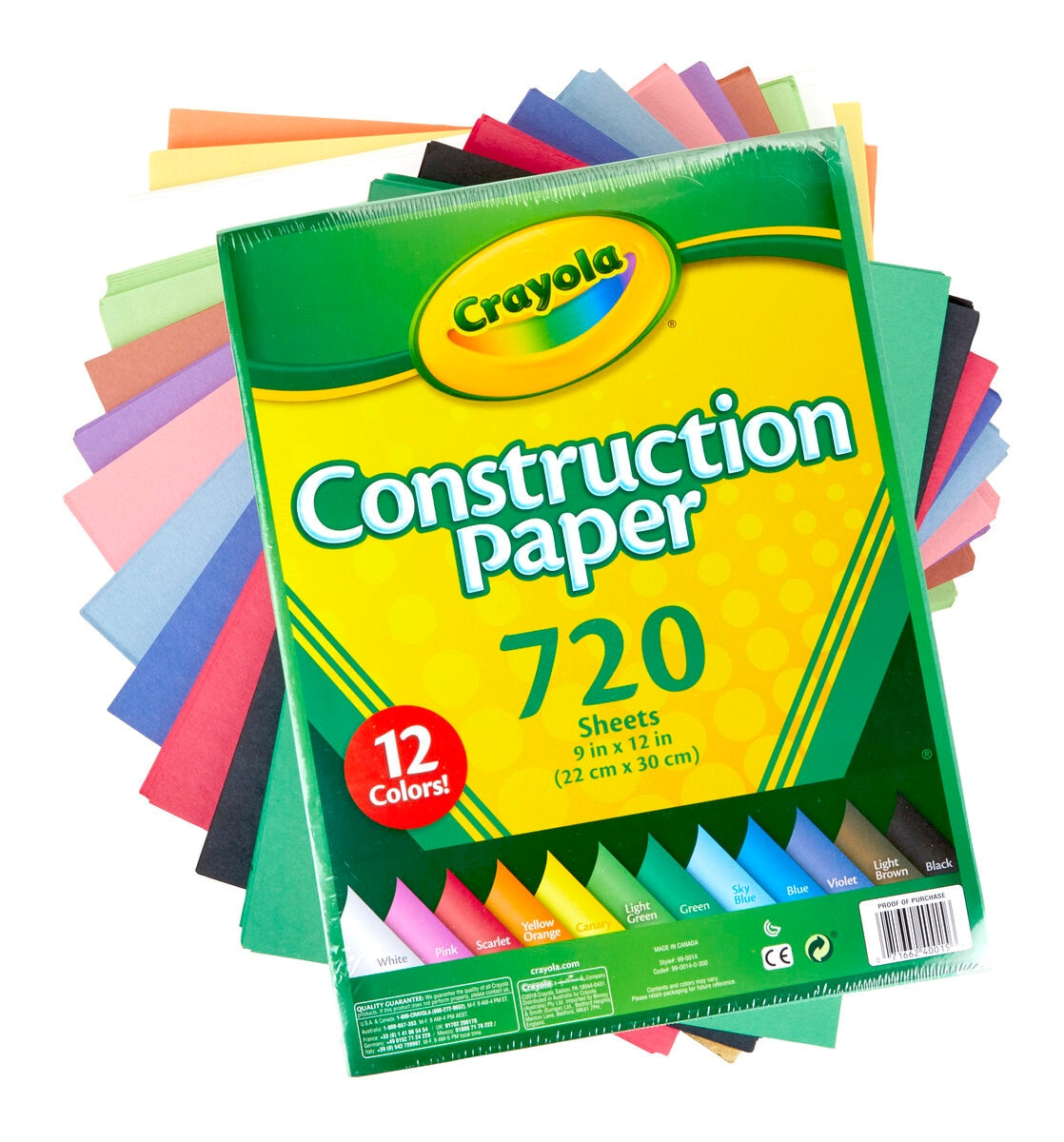Crayola Construction Paper 2 x 720 Pack - SuperSaverAU - view 2