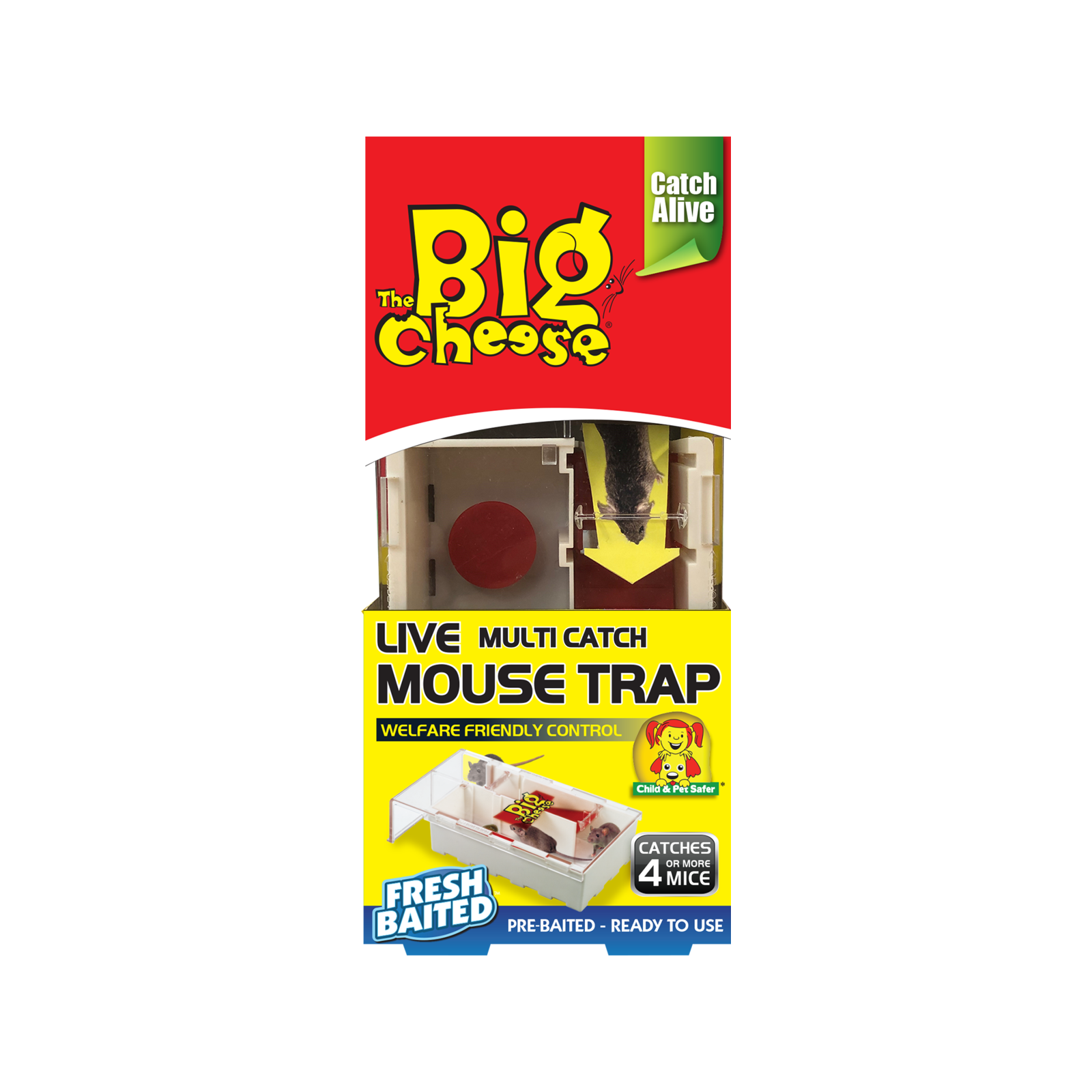 The Big Cheese Live Multi-Catch Mouse Trap
