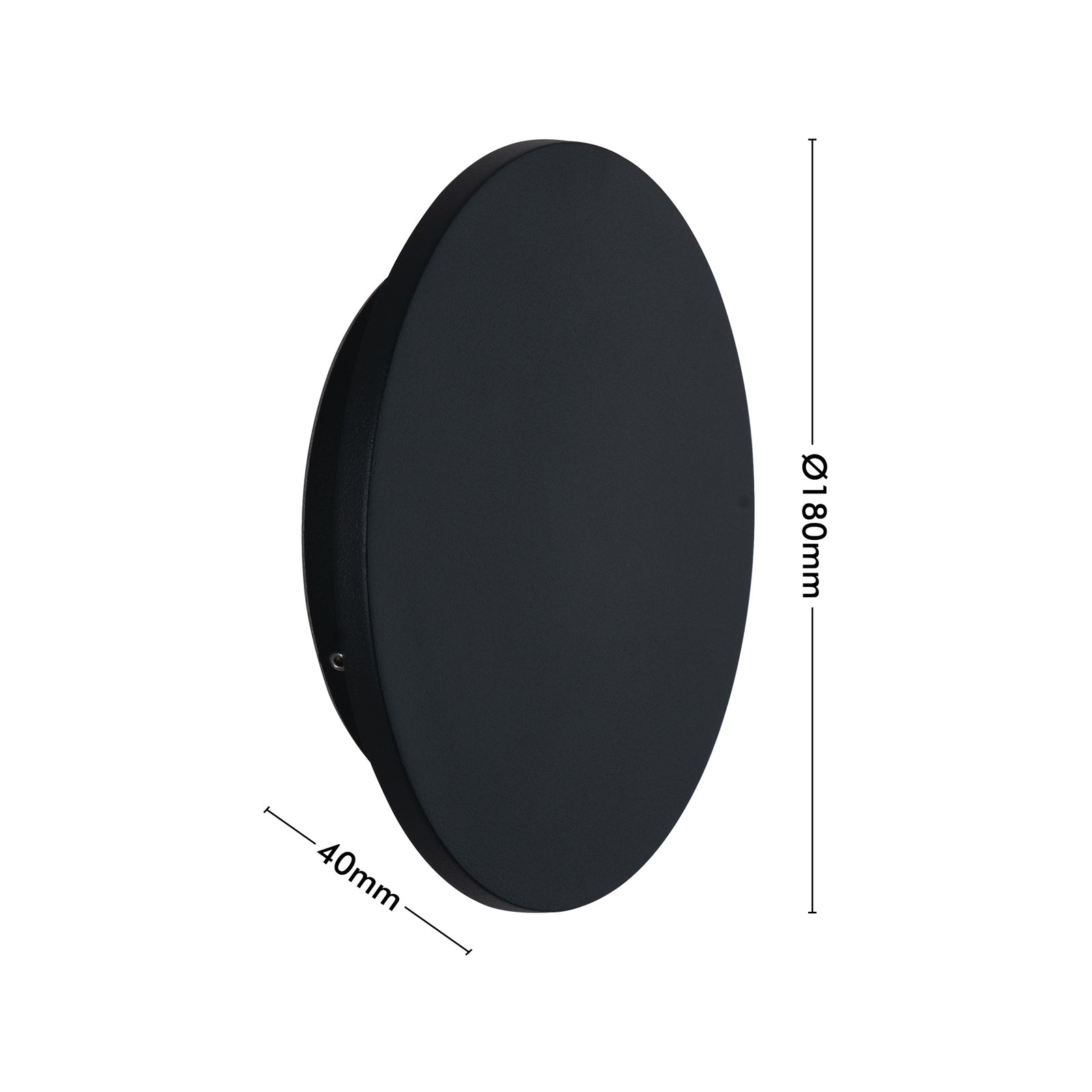 Verve Maxwell 9W LED Interior Wall Light AWL156BK, Matt Black, 3000K Warm White