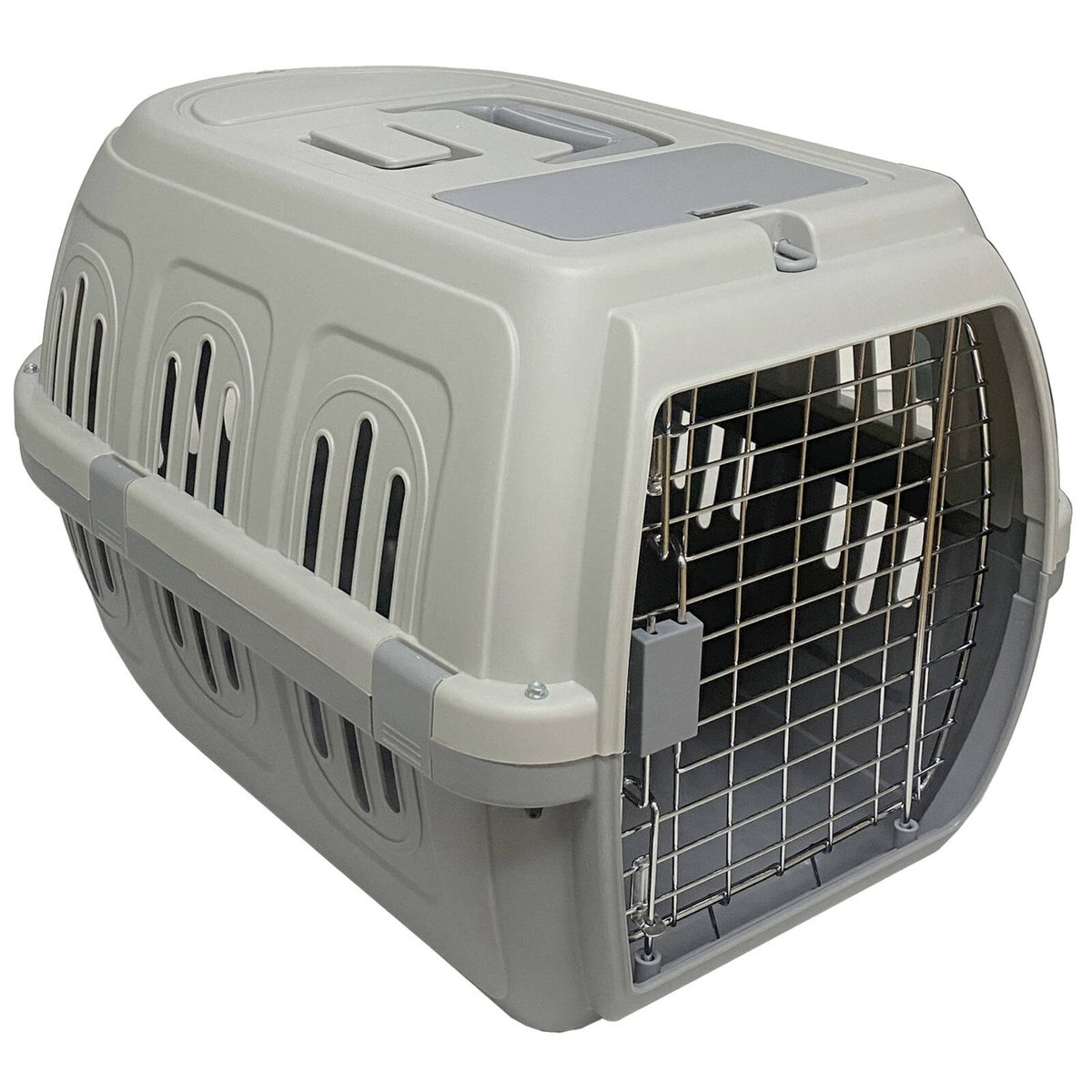 Art & Bob 61 x 41 x 37cm Large Pet Carrier with Wire Door & Carry Handle