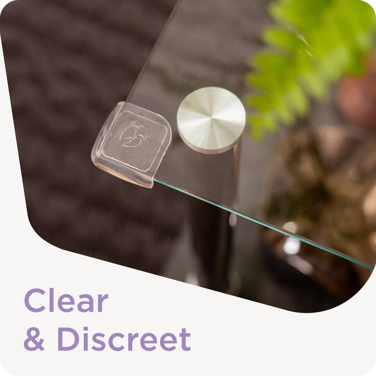 Perma Child Safety Clear Adhesive Corner Protectors 4 Pack