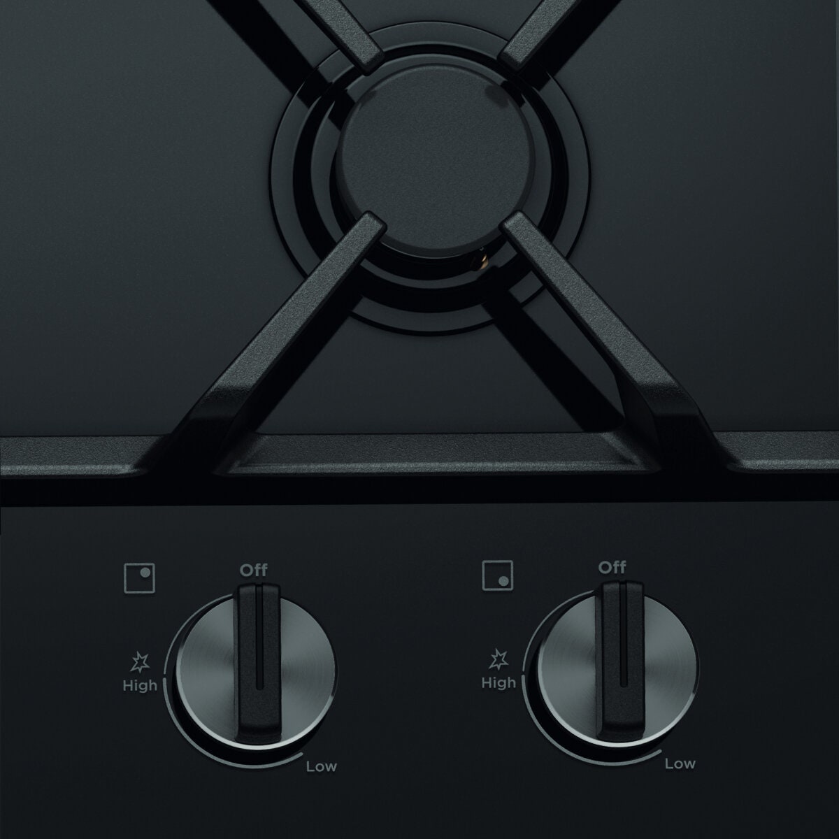 Westinghouse 60cm 3 Burner Gas Cooktop - Black Ceramic Glass - 19MJ/h Wok Burner - WHG639BD