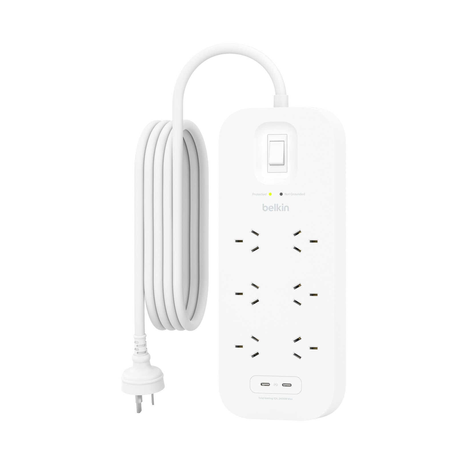 Belkin 6 Outlet Surge Protector with Dual USB-C 30W Fast Charging