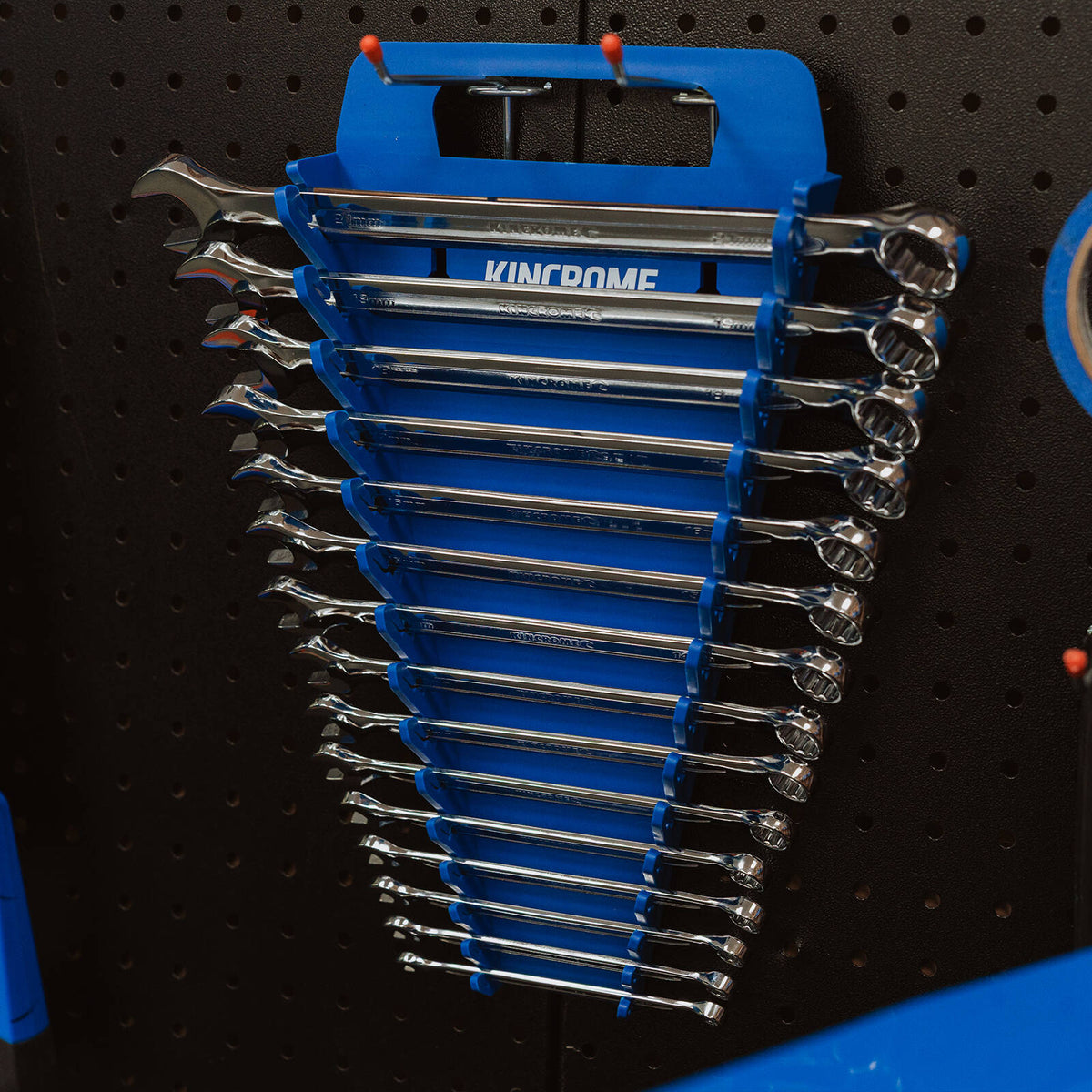 Kincrome 15 Slot Spanner Rack with Locking Mechanism