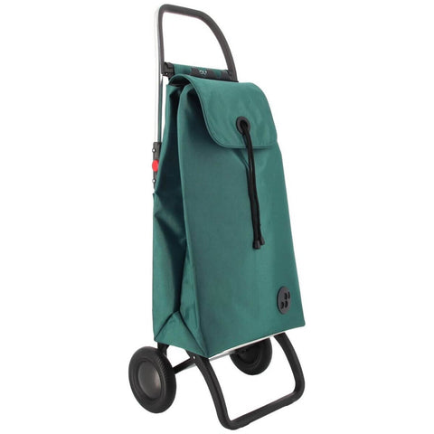 Rolser I-Max 2-Wheel Folding Trolley - Drawstring Bag, Aluminium Chassis, Green - R-IMX304-1076