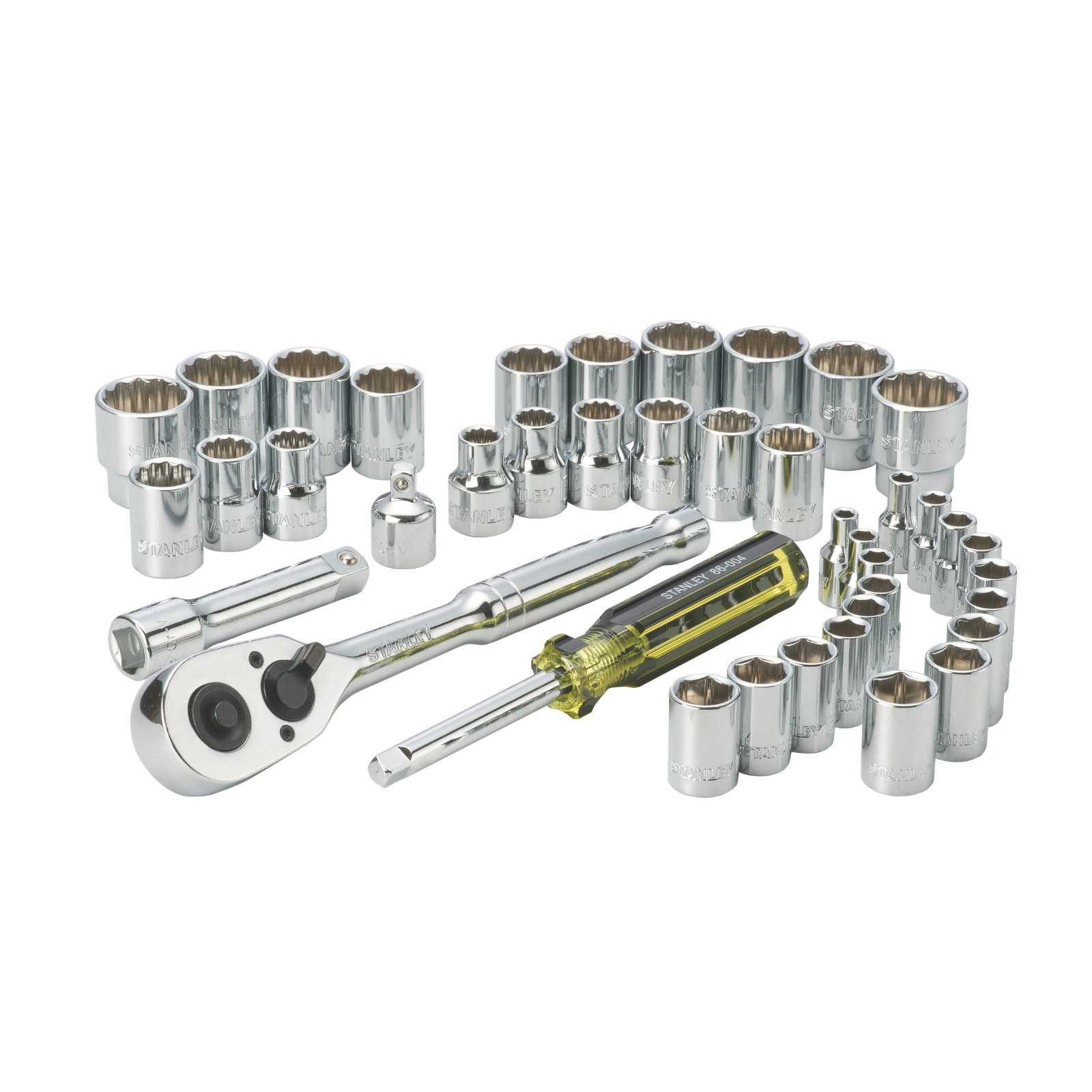 Stanley 41 Piece 1/4" and 3/8" Drive Socket Set with Case 79-098