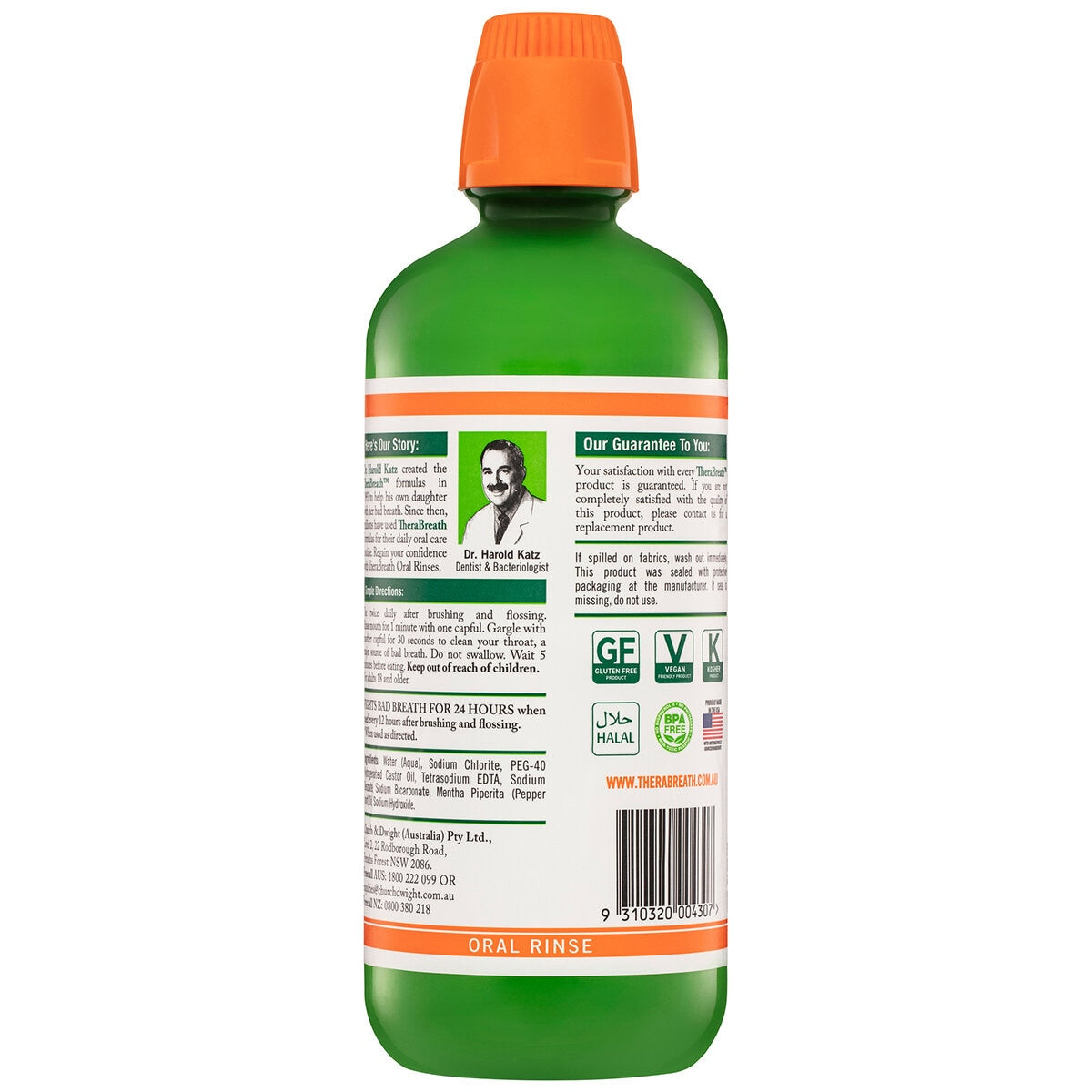 TheraBreath Mild Mint Mouthwash 2 x 1L - SuperSaverAU - view 5