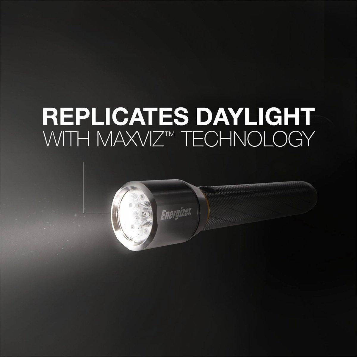 Energizer Vision HD 400 Lumen Metal LED Torch, Digital Focus & Strobe, Silver (PMHH21)