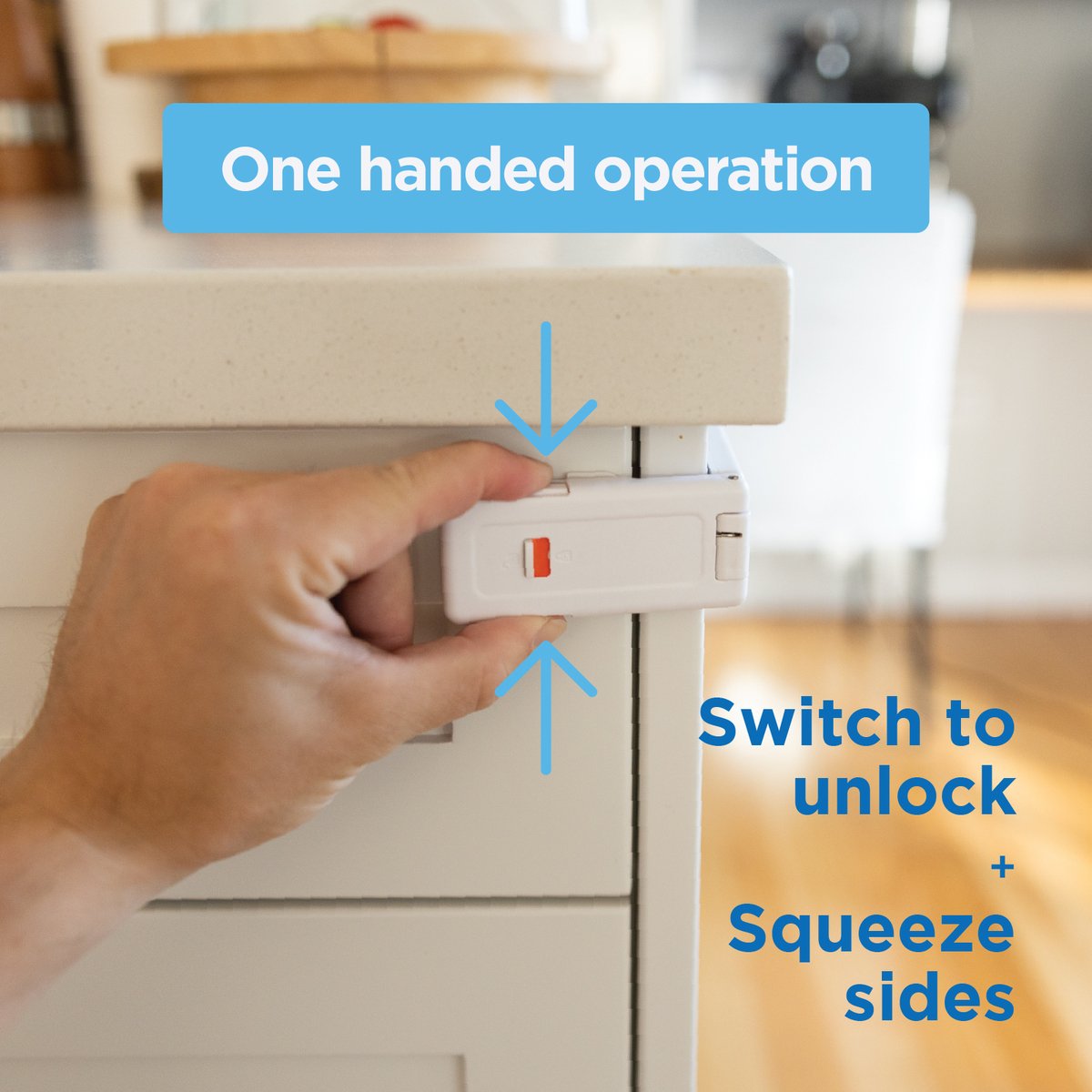 Perma Child Safety Ultimate Corner & Appliance Lock Self-Adhesive - 4 Pack