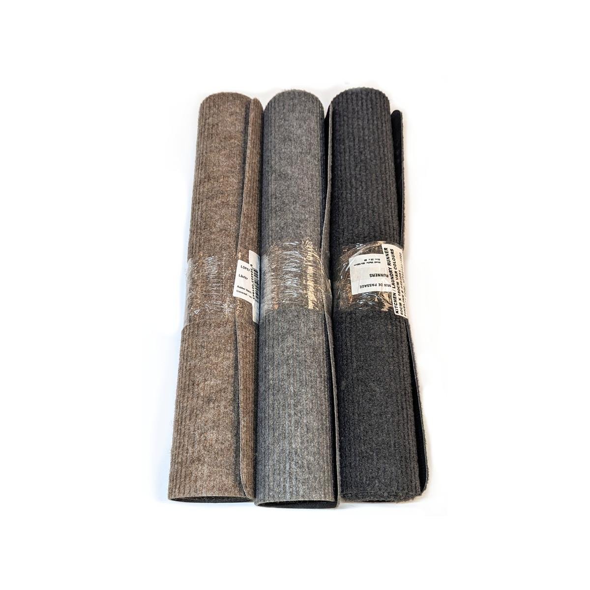 Ideal DIY Floors 60 x 180cm Ribbed Carpet Runner, Rubber Gel Grip Backing, Kitchen & Laundry