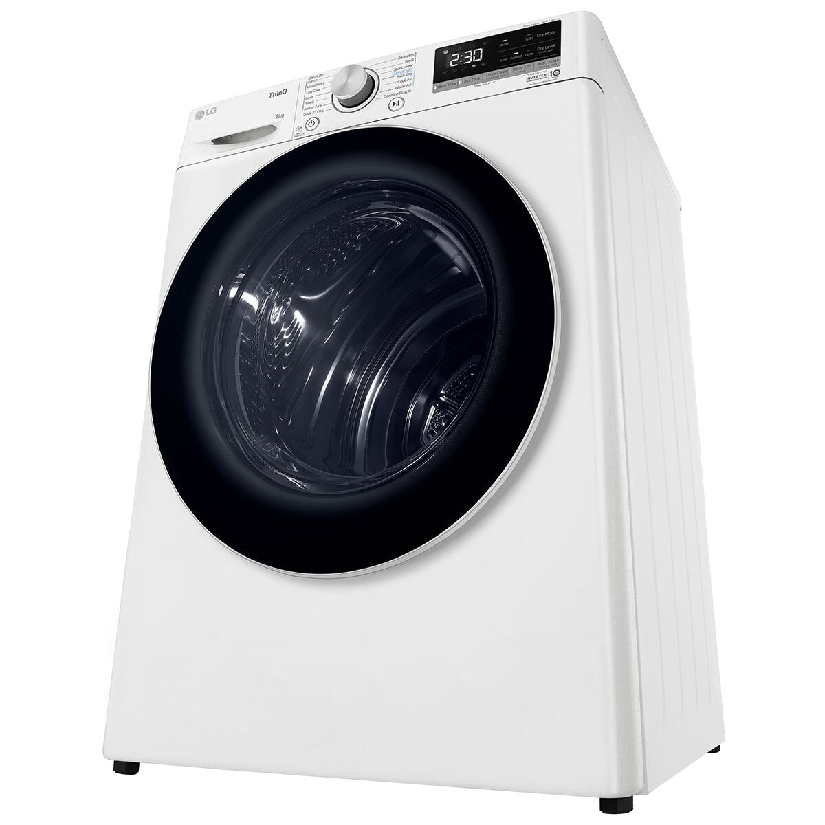 LG 8kg Heat Pump Dryer DVH5-08W White - Finish: White, Energy-Efficient Drying - SuperSaverAU - view 7