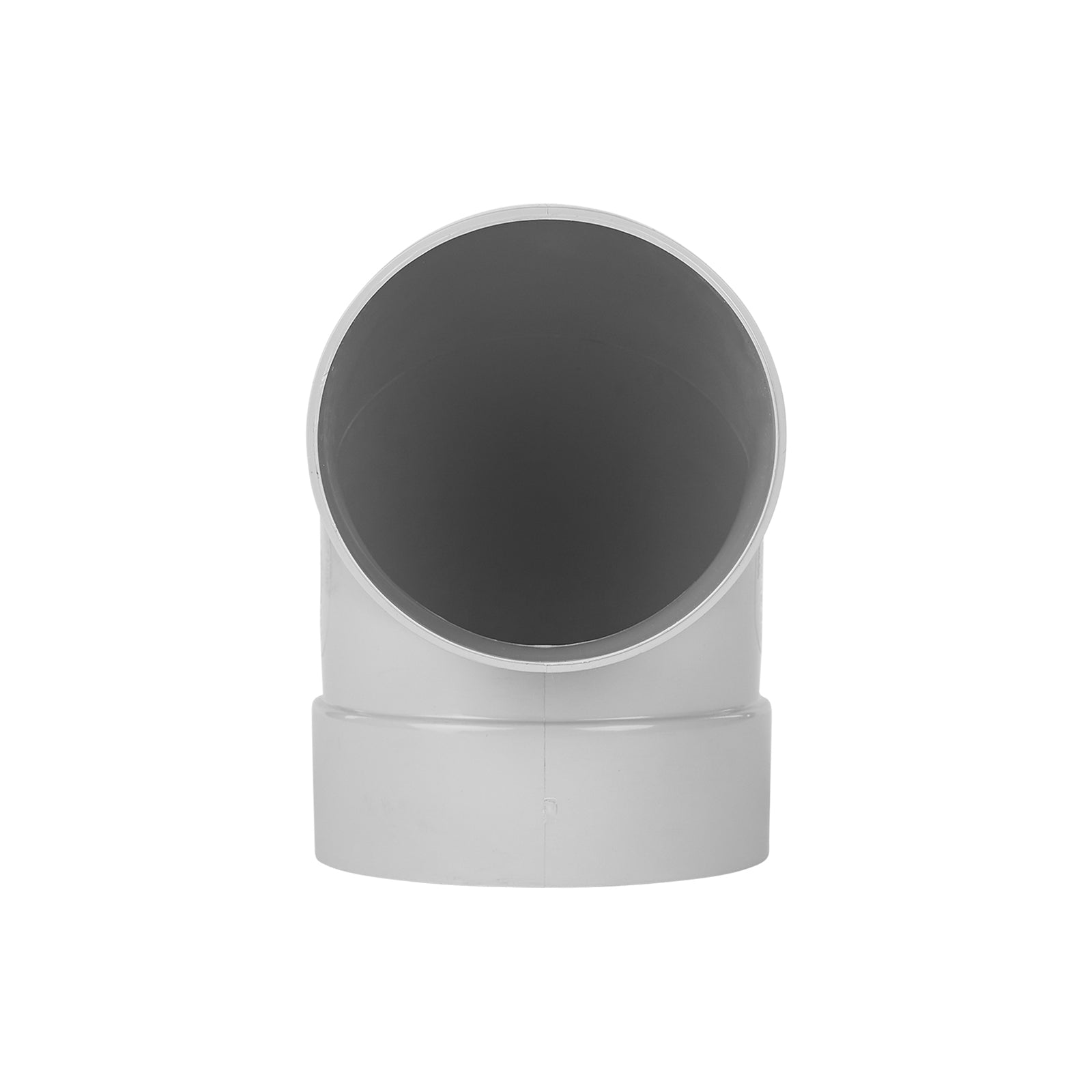 Rain Harvesting 90mm 90° Bend Tank Overflow, Grey PVC