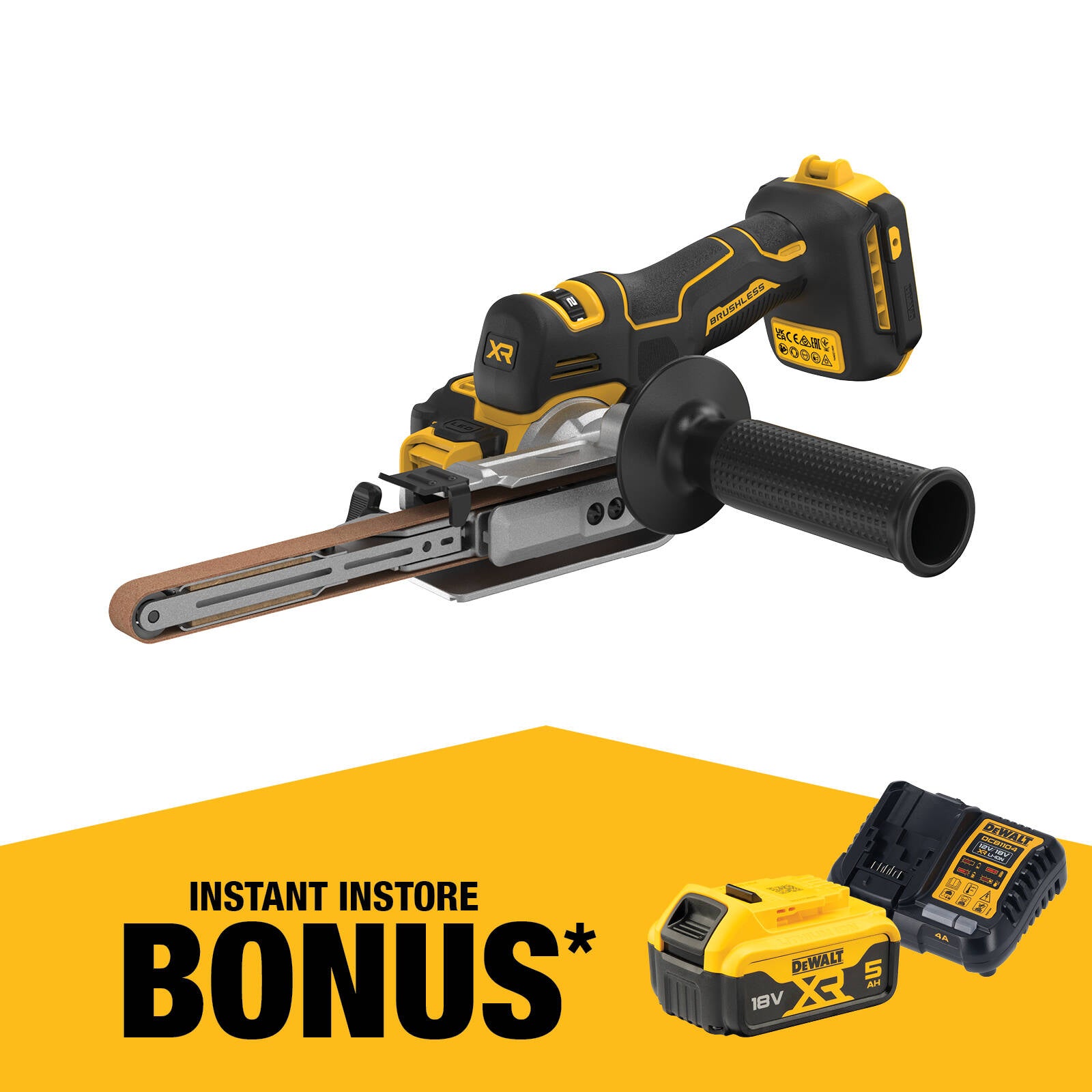 DeWALT 18V Cordless Band File DCM200N-XJ - Bare Unit
