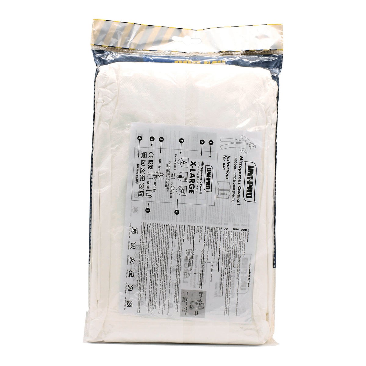Uni-Pro Extra Large Microporous Coveralls White Type 5/6