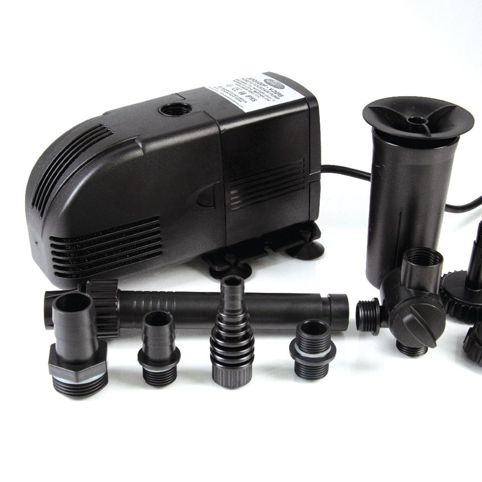 Aquapro AP2400F Pond & Fountain Pump 92W Submersible, Adjustable Flow, 19mm Tubing