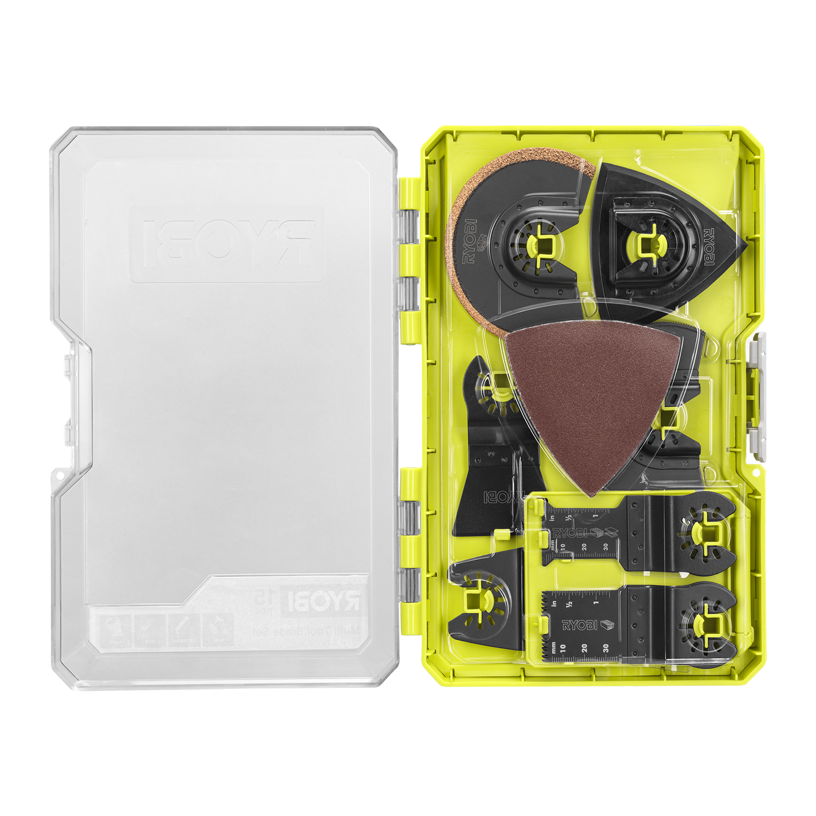 Ryobi 15 Piece Multi Tool Accessory Set Sanding Sheets and Blades RMTB152