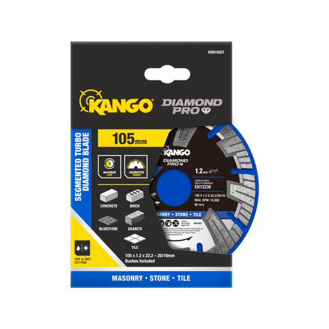 Kango 105mm Segmented Turbo Diamond Saw Blade KDB105ST
