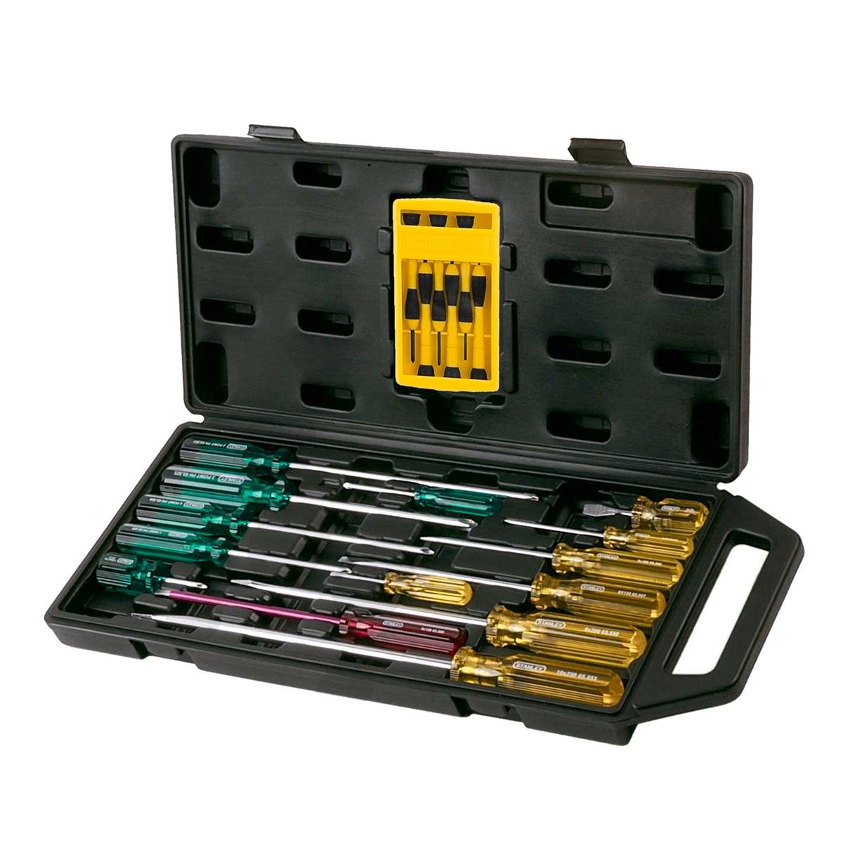Stanley 20 Piece Acetate Screwdriver Set Chrome Vanadium Magnetised Tips