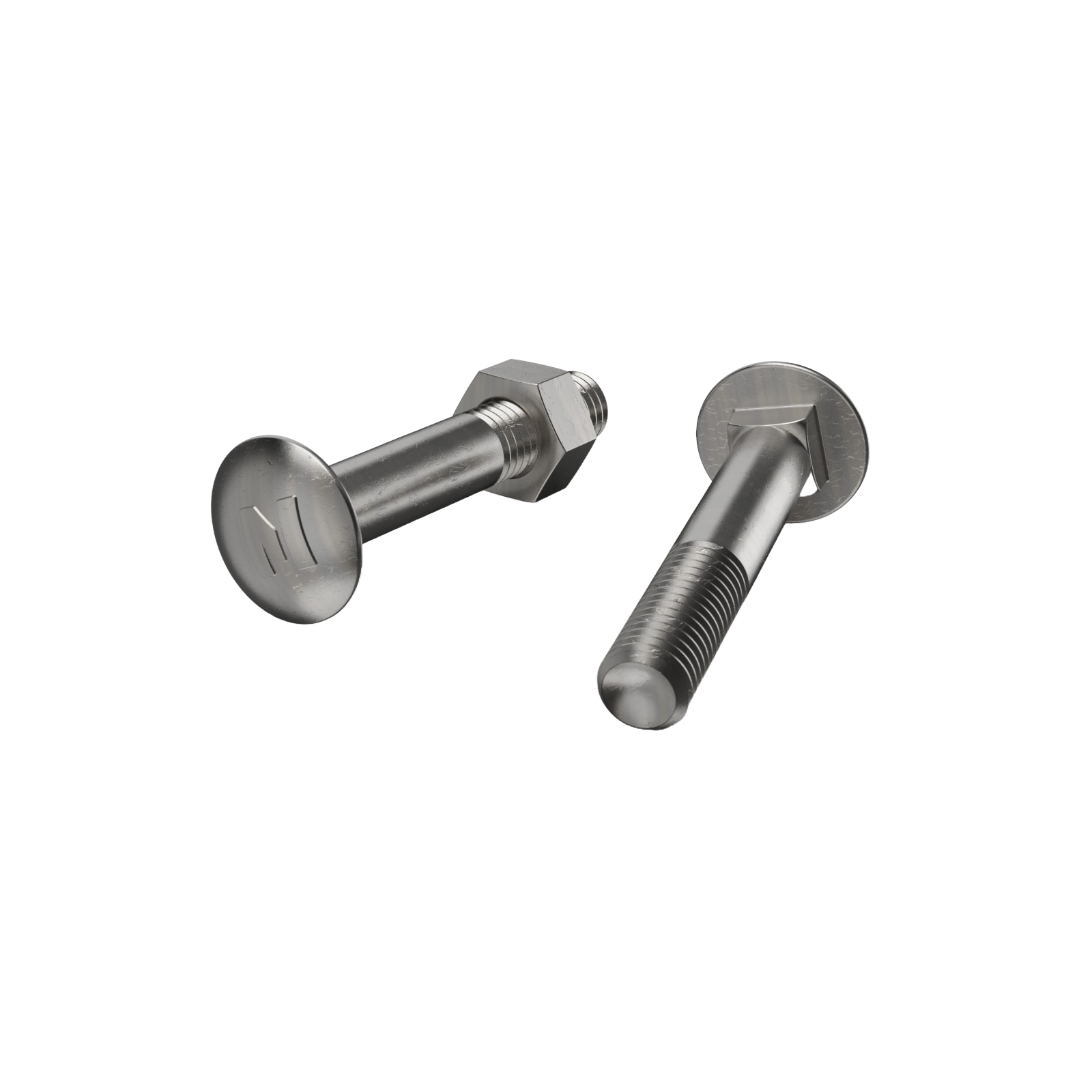 Zenith M10 x 60mm Stainless Steel 304 Cup Head Bolt and Nut