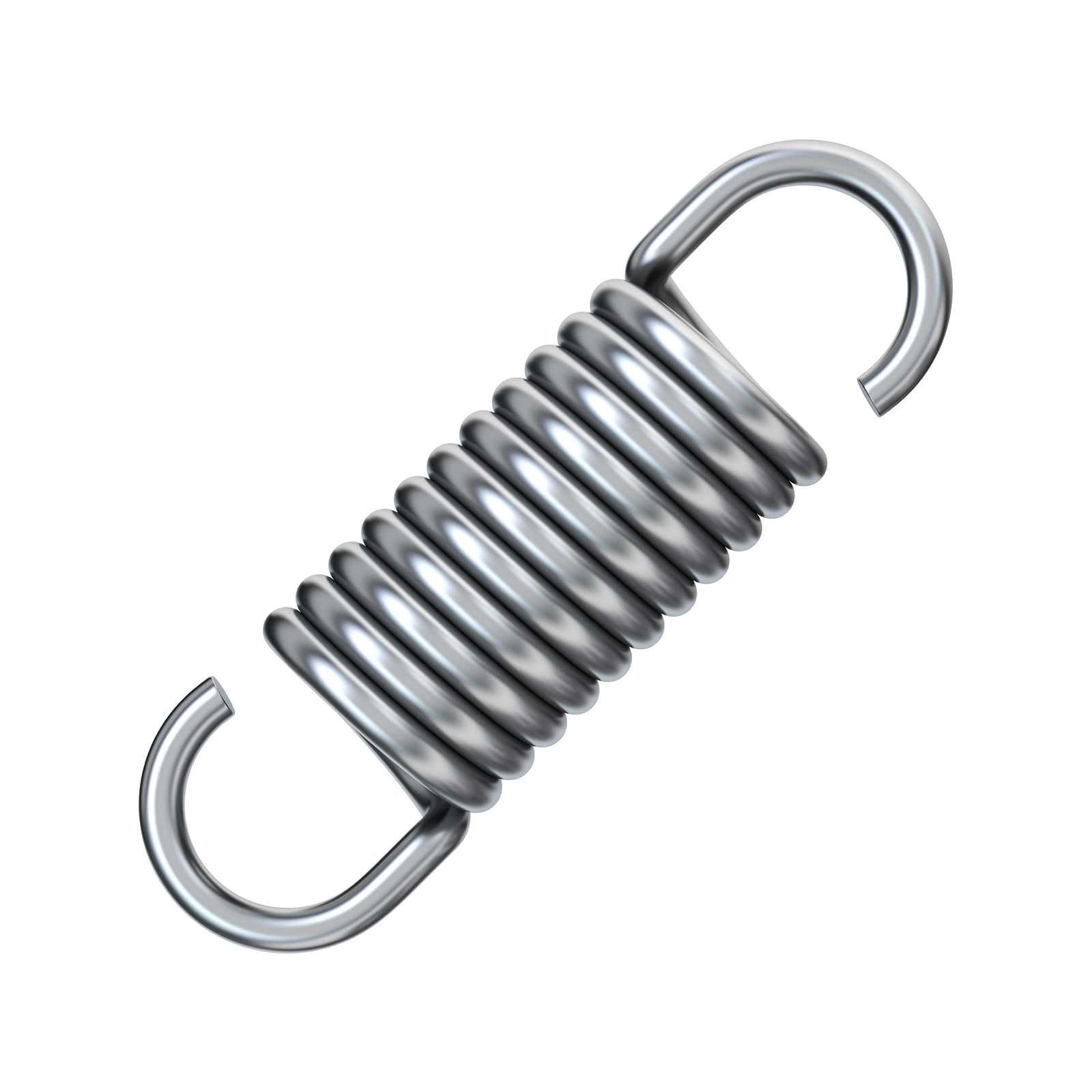 Century Spring Corp Steel Extension Spring 11 x 47.6 x 1.2mm - 2 Pack