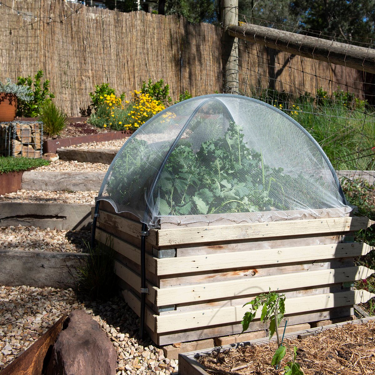 Backyard Farmer Anti Bird Net - 2.5m x 2.5m - White - UV-Resistant HDPE - SuperSaverAU - view 5