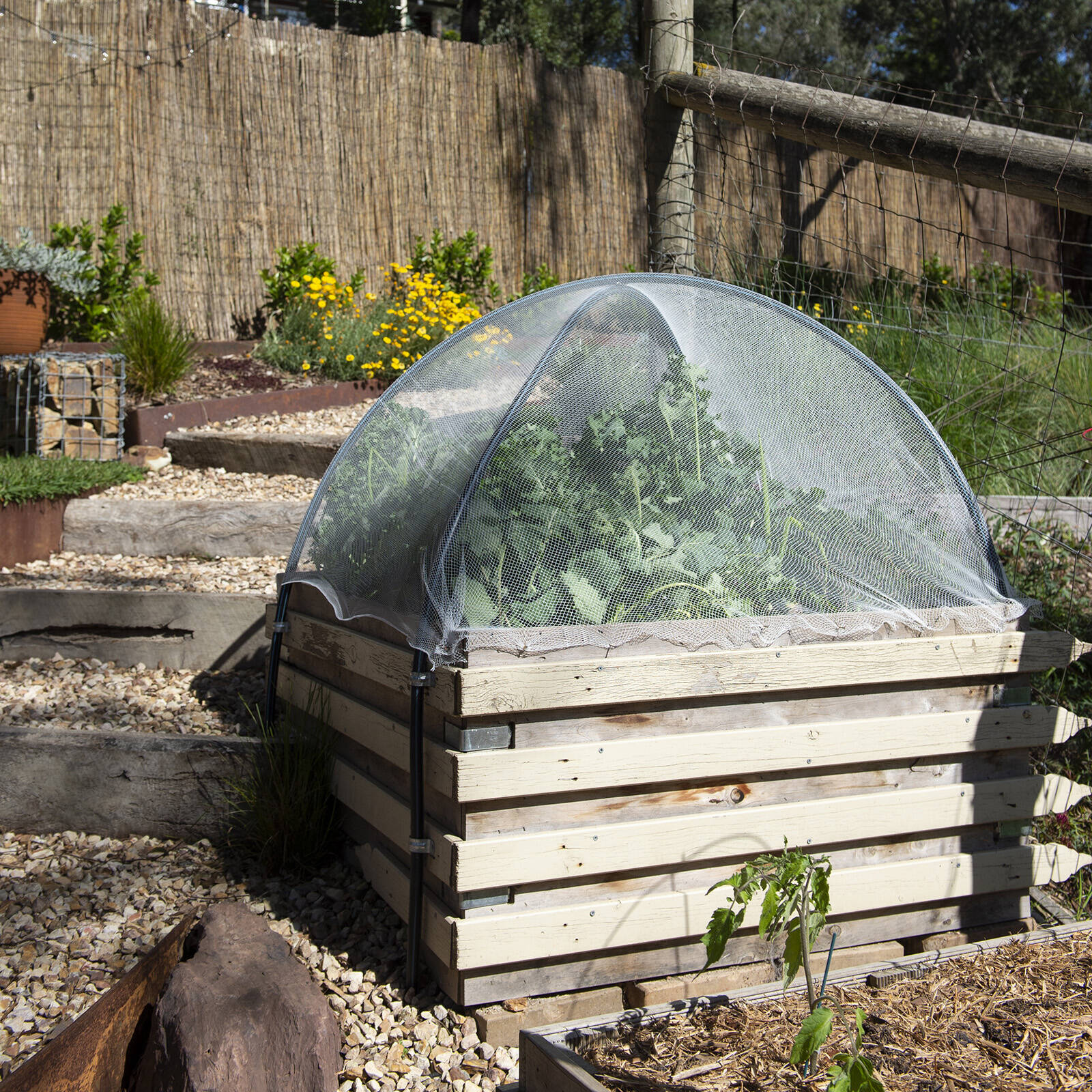 Backyard Farmer 2.5 x 2.5m x 5mm White Anti Bird Net