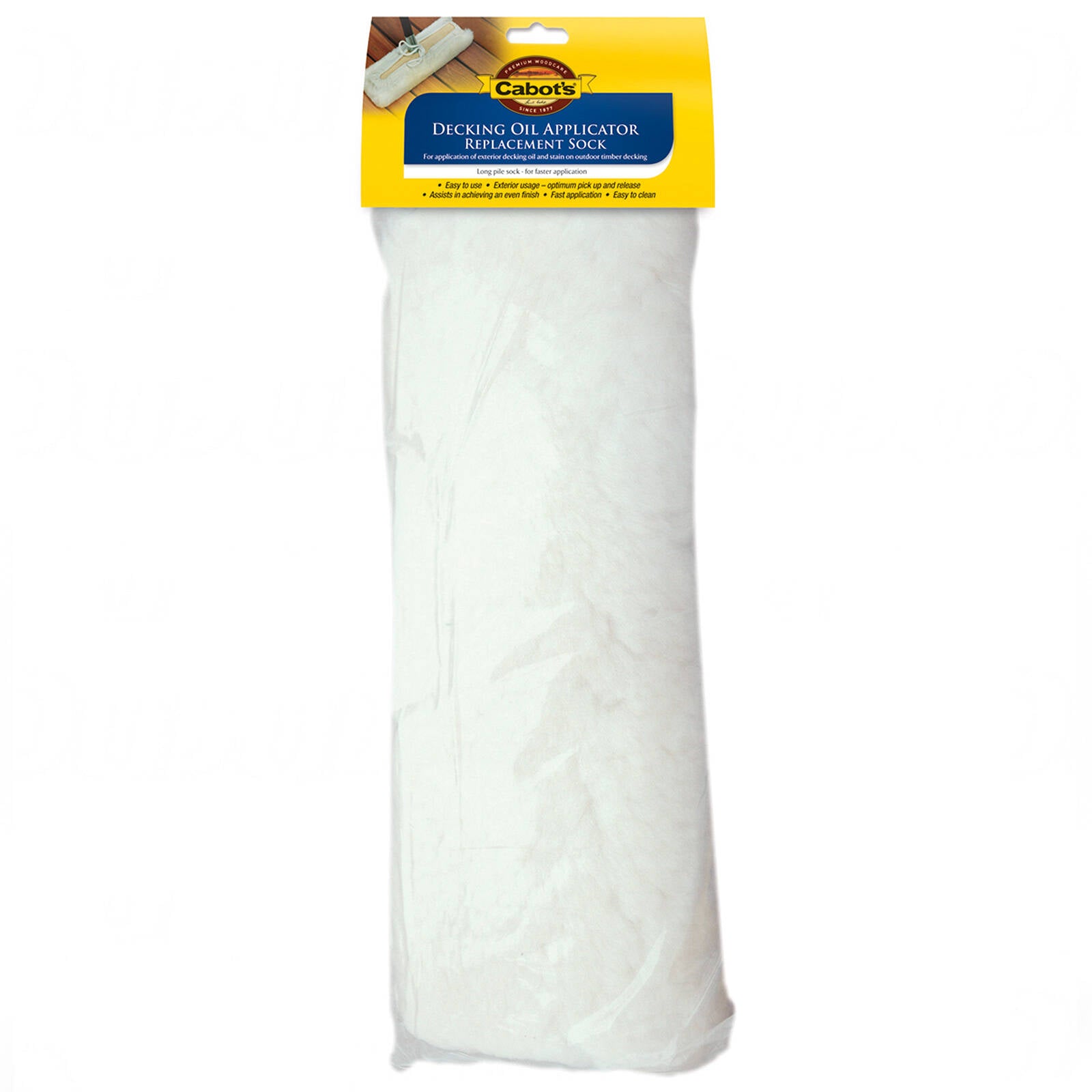 Cabot's Decking Oil Applicator Replacement Sock, 25mm Nap Lambswool