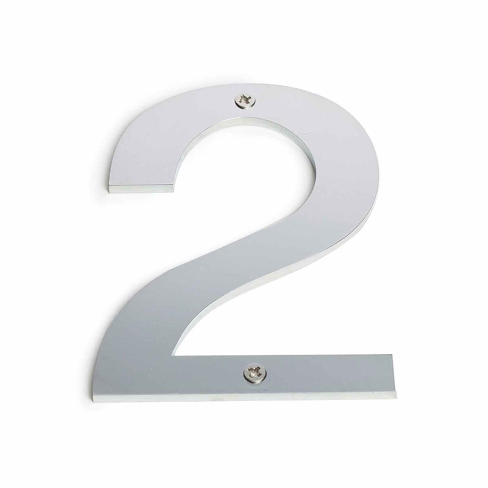 Sandleford 100mm Brushed Stainless Steel House Number 2 - Weather Resistant