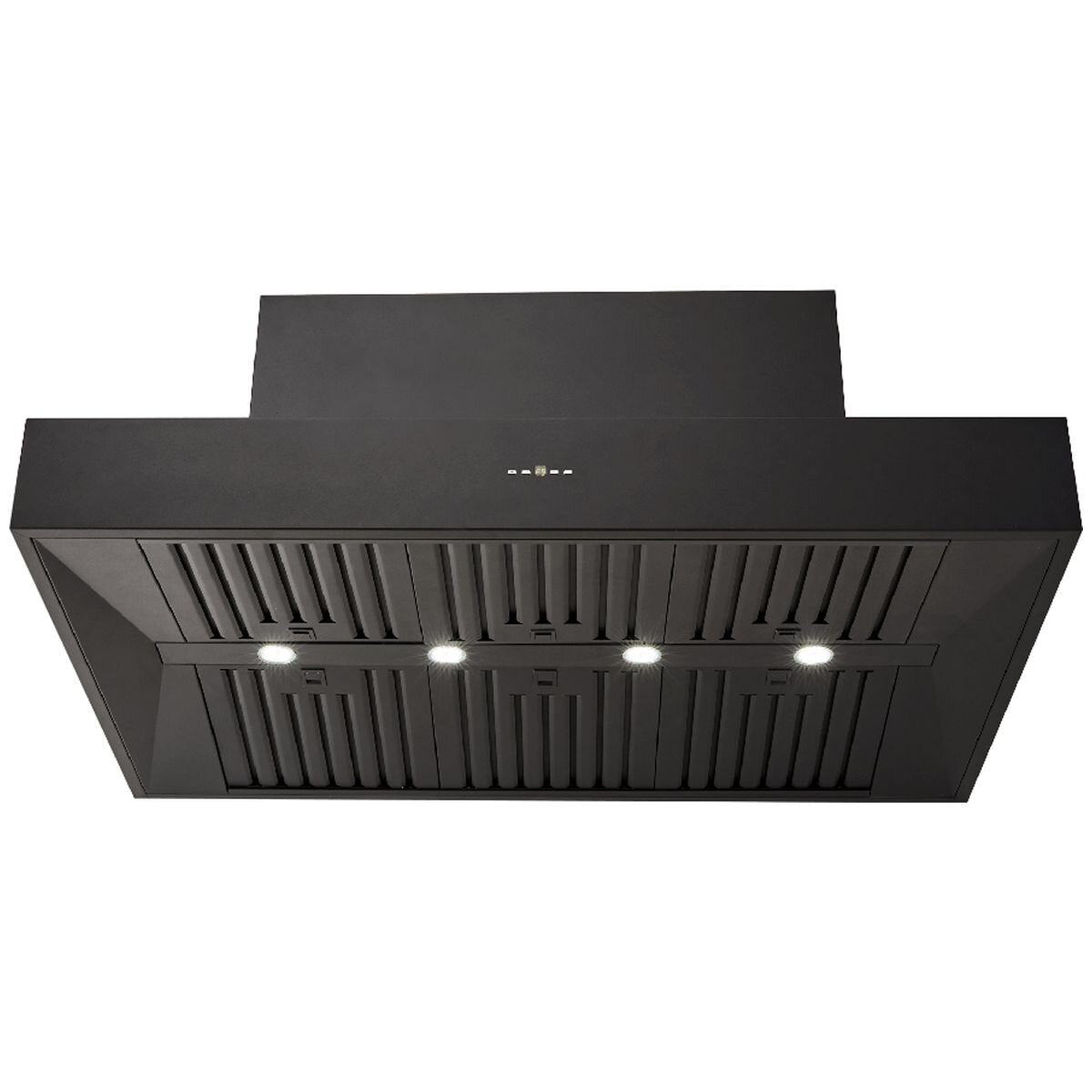 Schweigen 120cm BBQ Canopy Rangehood - Matte Black, 2500m³/h, Twin Internal Motors, Remote - CL7372BPAK