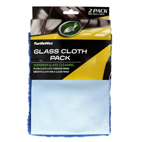 Turtle Wax 45 x 45cm Glass Cloth - 2 Pack