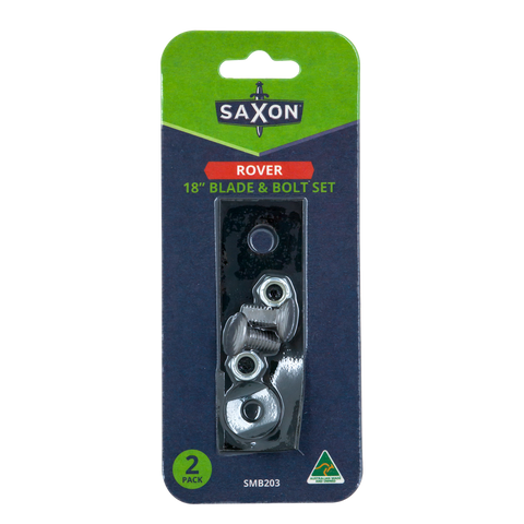 Saxon 18 Mower Blade and Bolt Set - 2 Pack - 18" - Compatible with Rover 18 & 20 Models - SuperSaverAU - view 1