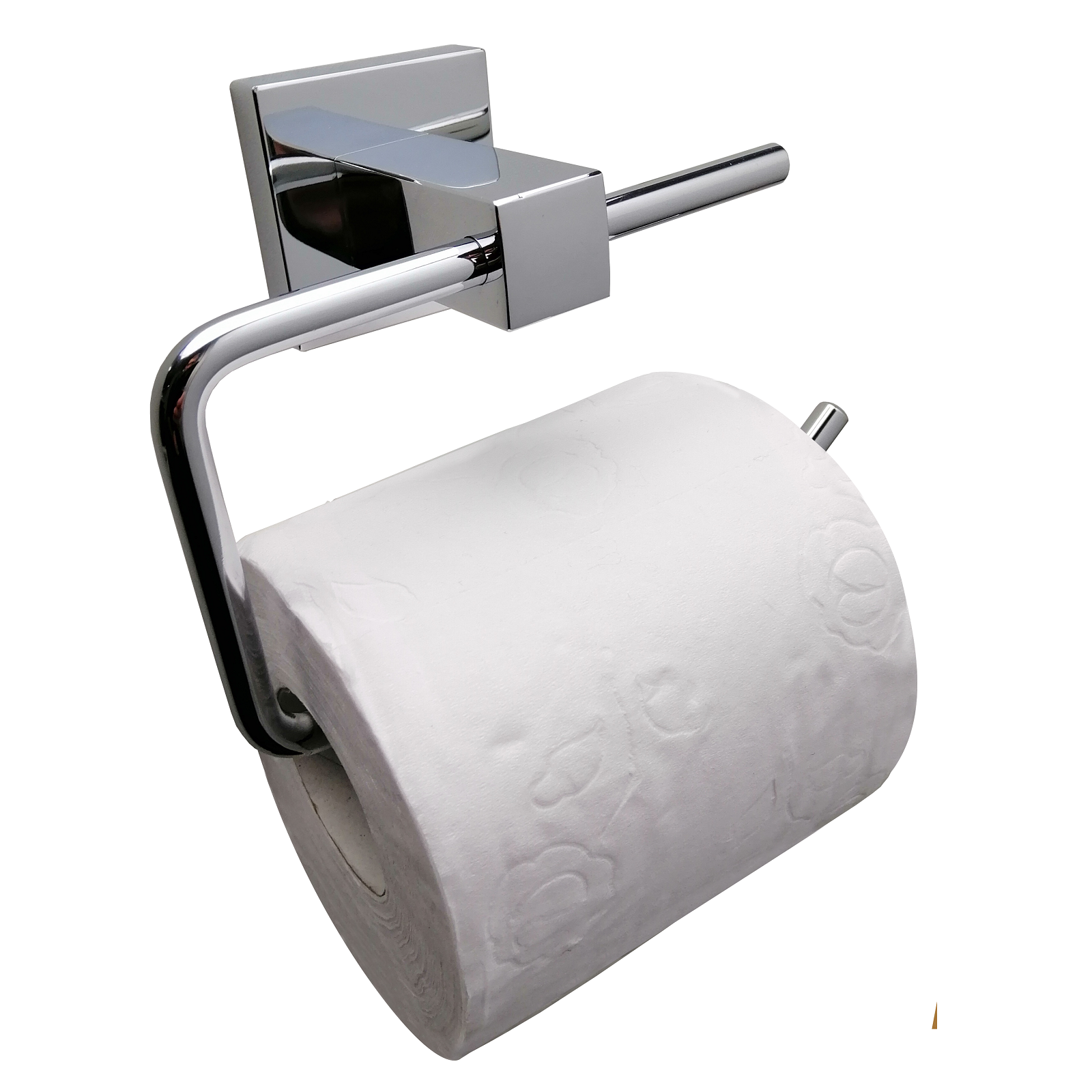 Barelli Piazza Chrome Plated Zinc Alloy Single Toilet Roll Holder Wall Mount