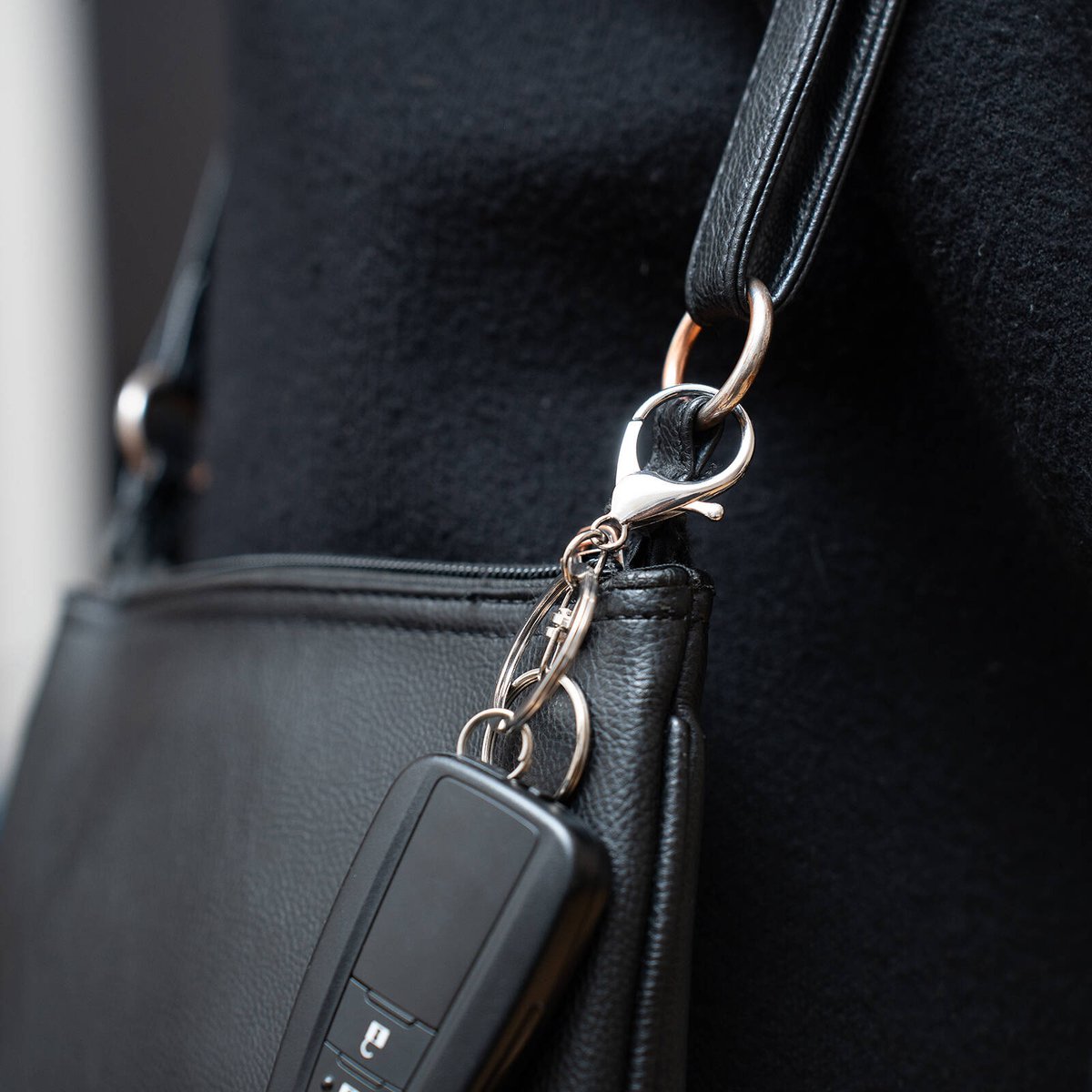 Taskmaster Silver Key Rings with Clip - 5 Pack