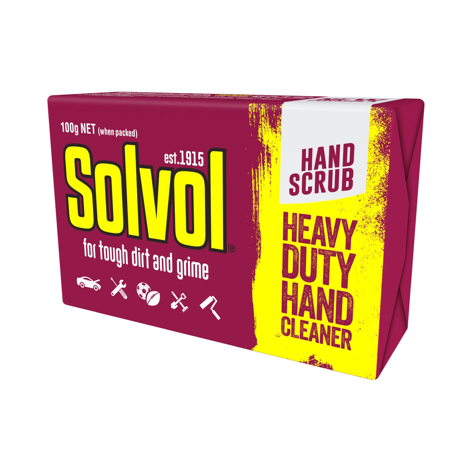 Solvol Heavy Duty Hand Cleaner Bar 100g with Pumice