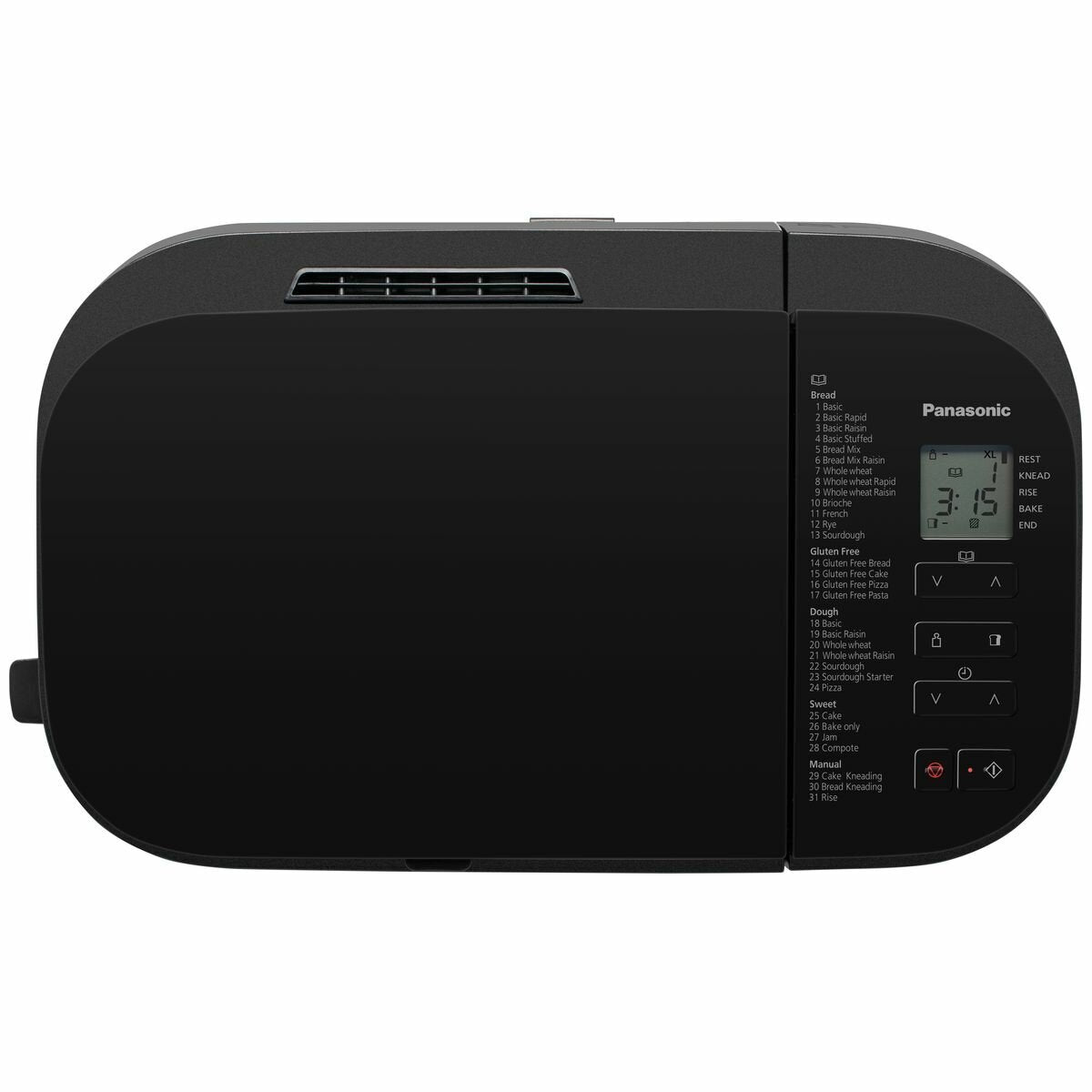 Panasonic Bread Maker - 1.1kg Loaf, 31 Auto Programs, Fruit and Nut Dispenser, Stainless Steel - SD-YR2550SST