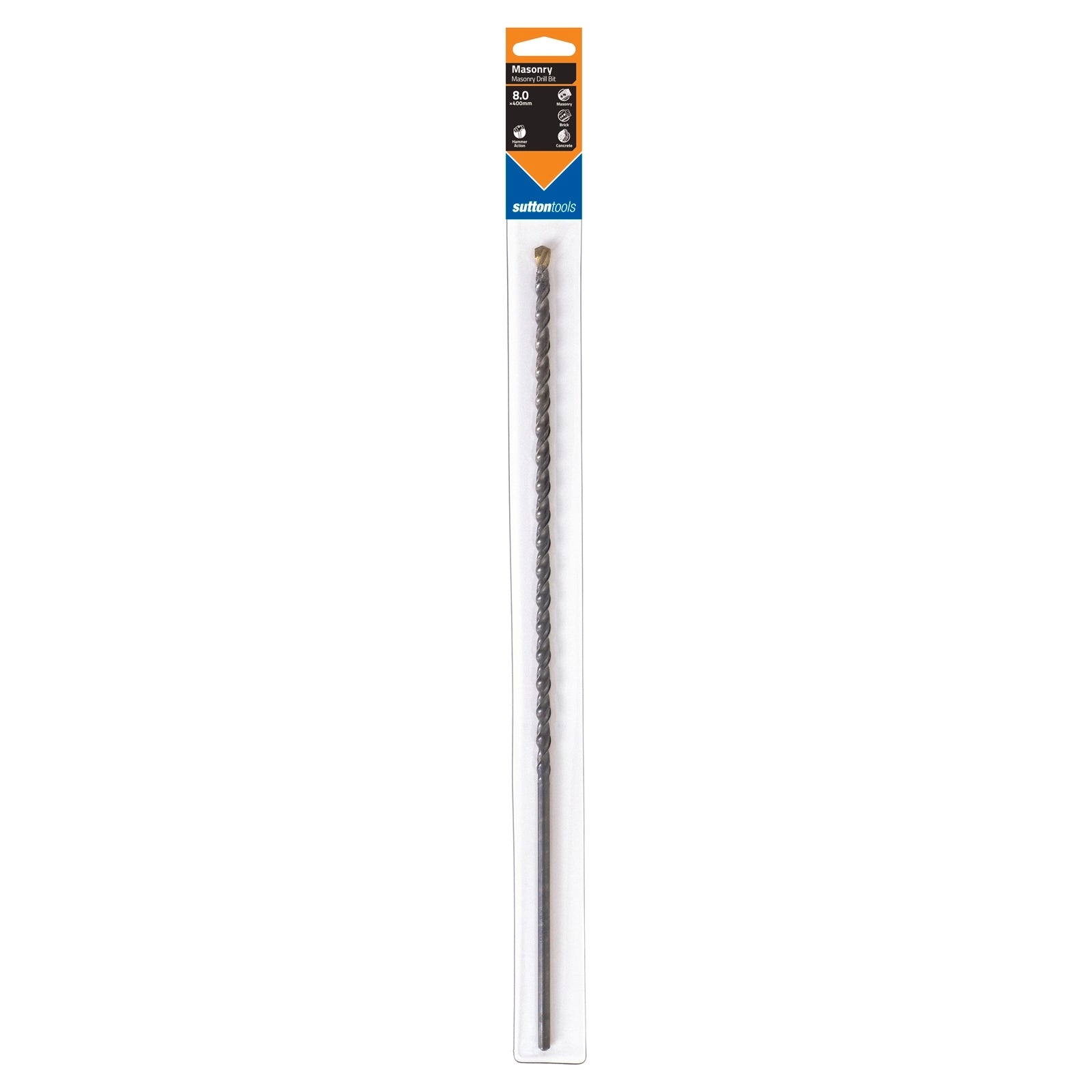 Sutton Tools 8 x 400mm DB TCT Masonry Drill Bit