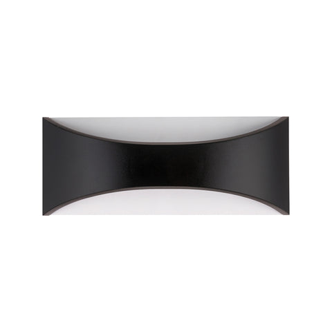 Arlec 8W 240V Black Marina CCT LED Exterior Wall Light, Weather Resistant Hardwired Outdoor ABL410BK