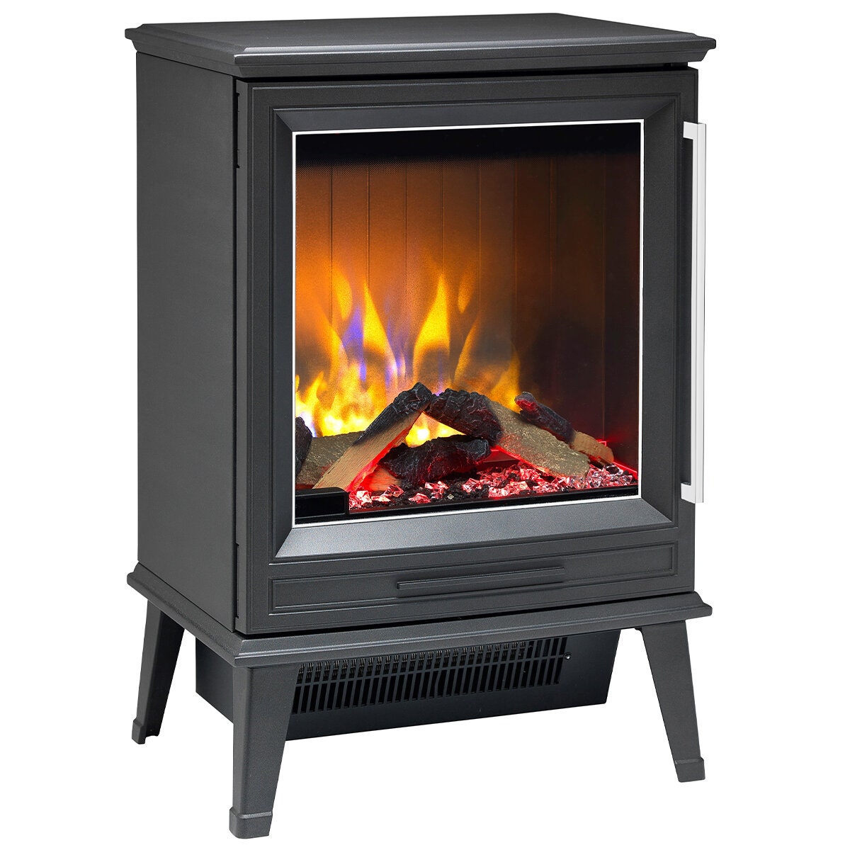 Dimplex Laverton 2kW Electric Fire - Black, 3D Optiflame Log Effect, Remote and Eight Hour Timer - LVT20-AU